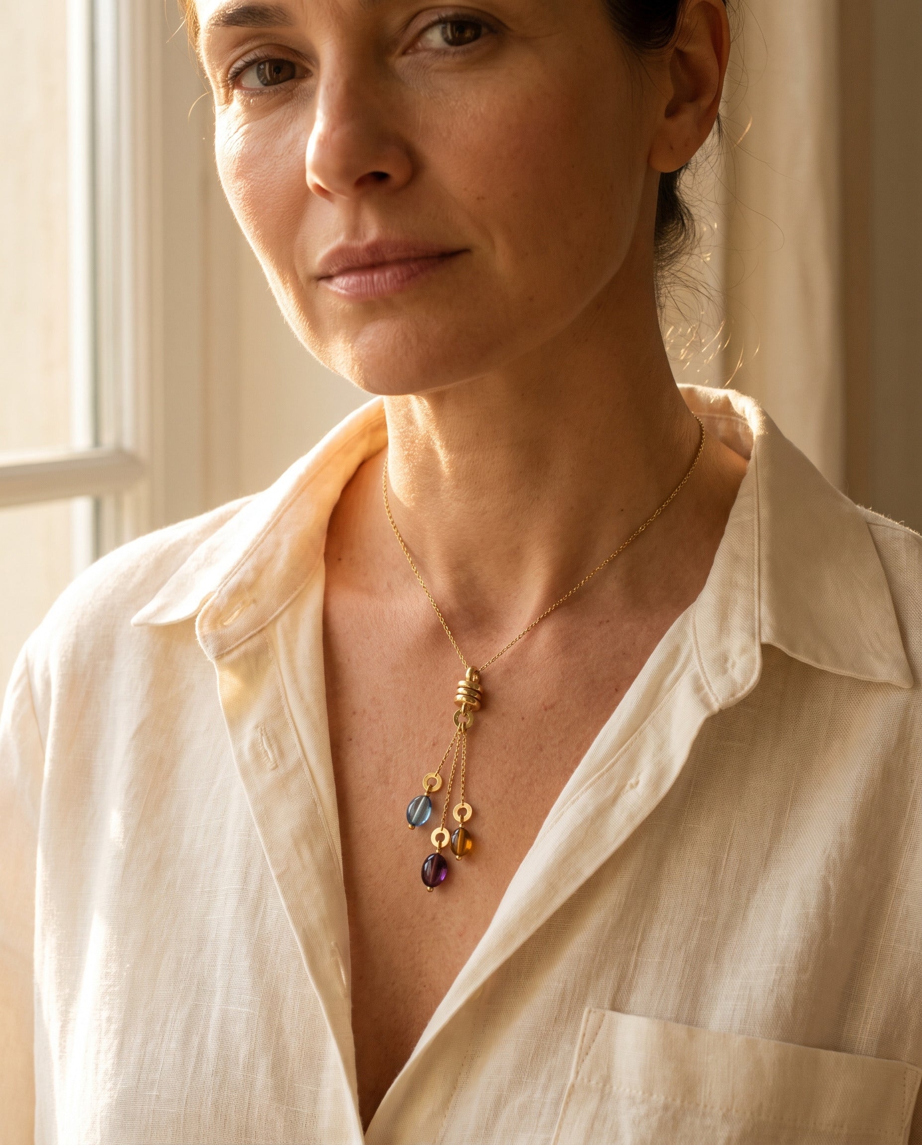 "Bulgari B Zero 1" 18K Gemstone Necklace