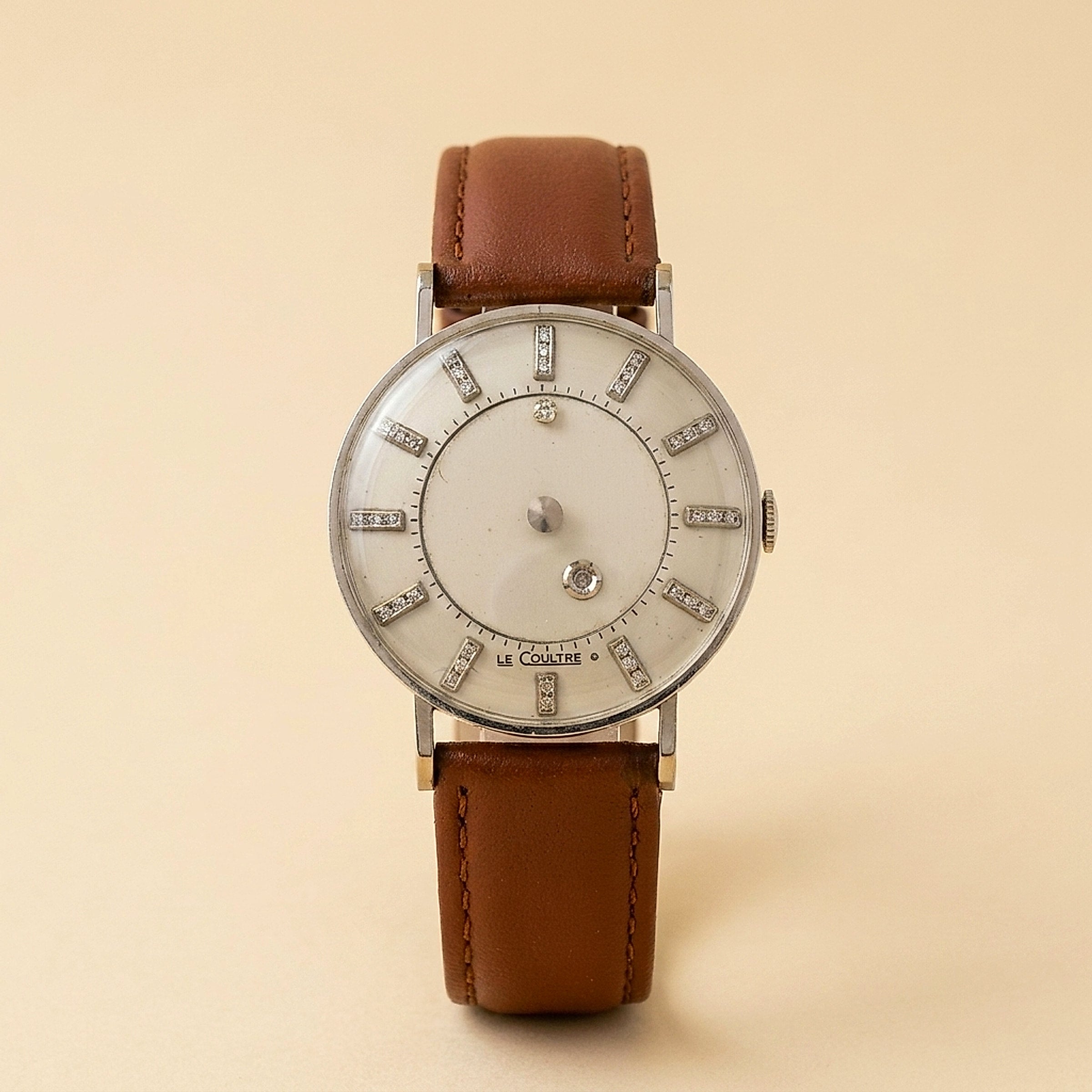 14K White Gold Le Coultre-Vacheron & Constantin Men's Wristwatch