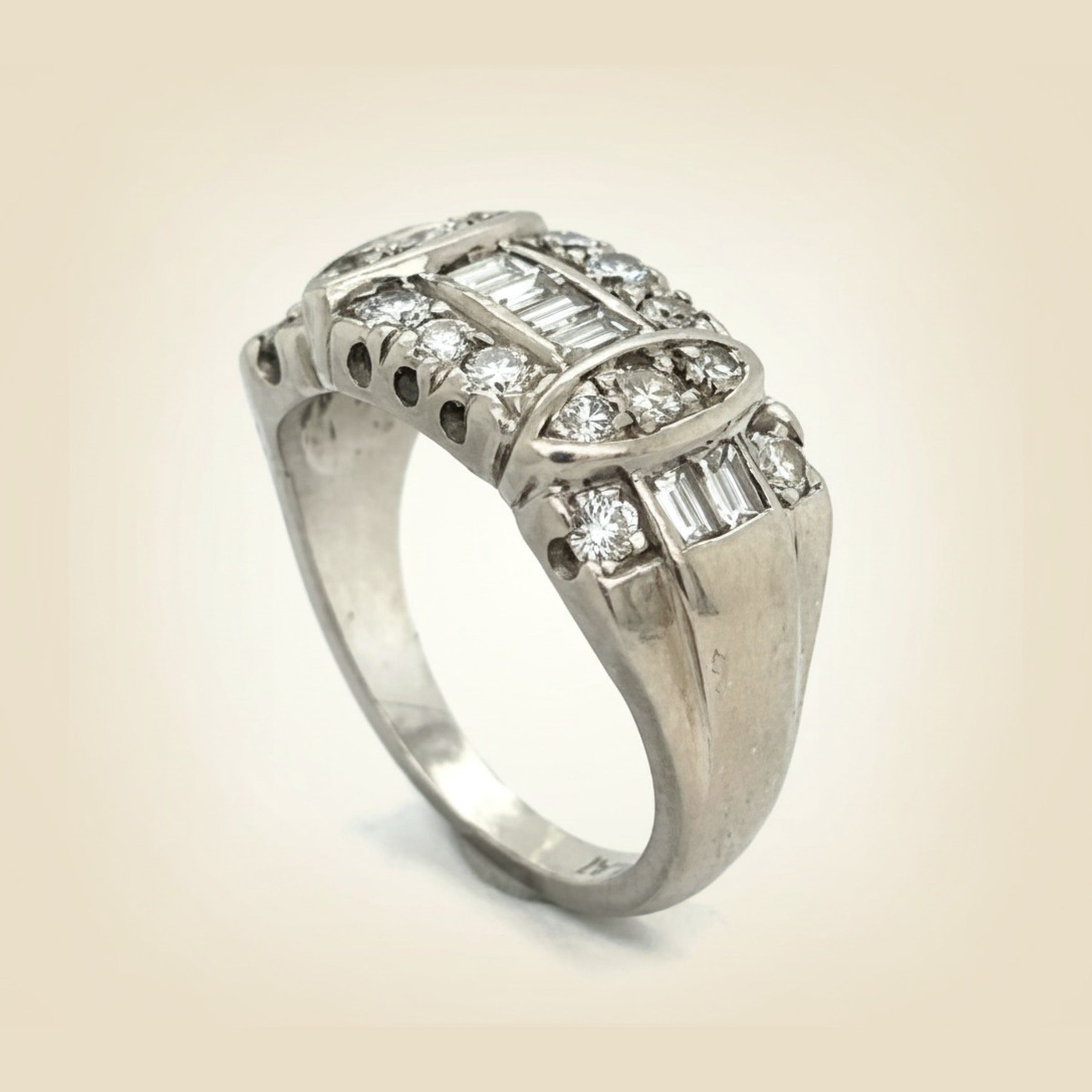 1950's Platinum Diamond Band/Ring