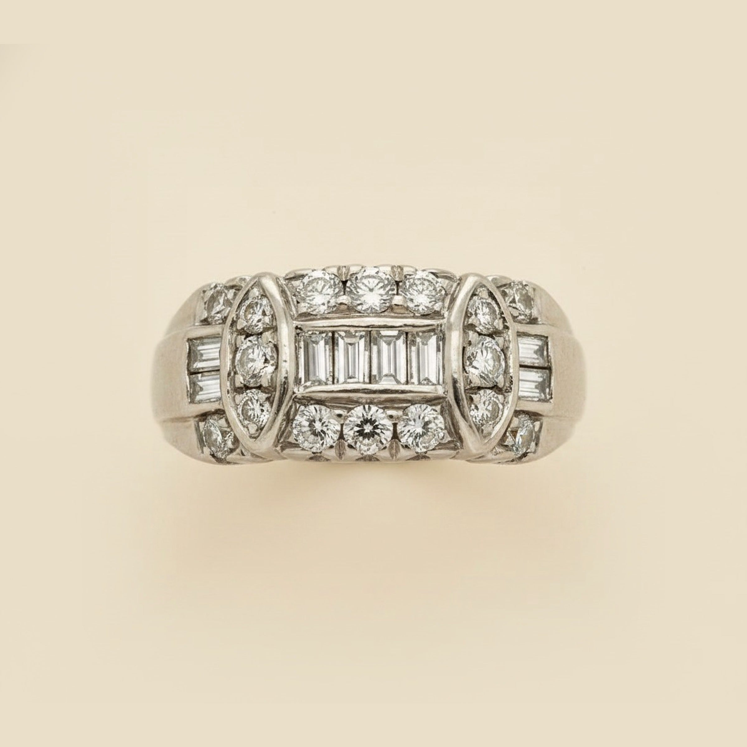 1950's Platinum Diamond Band/Ring