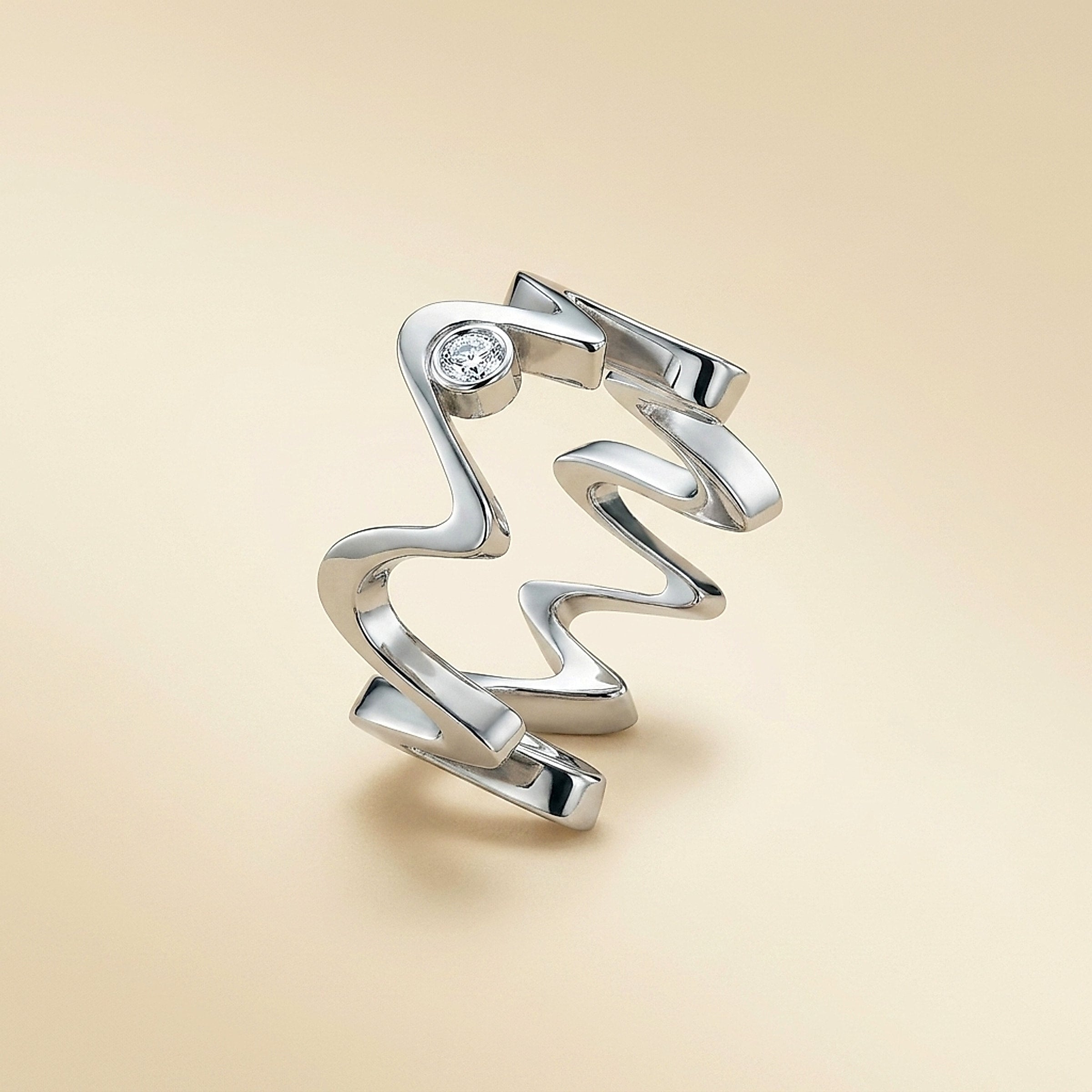 Tiffany & Co., Frank Gehry White Gold "Equus" Design