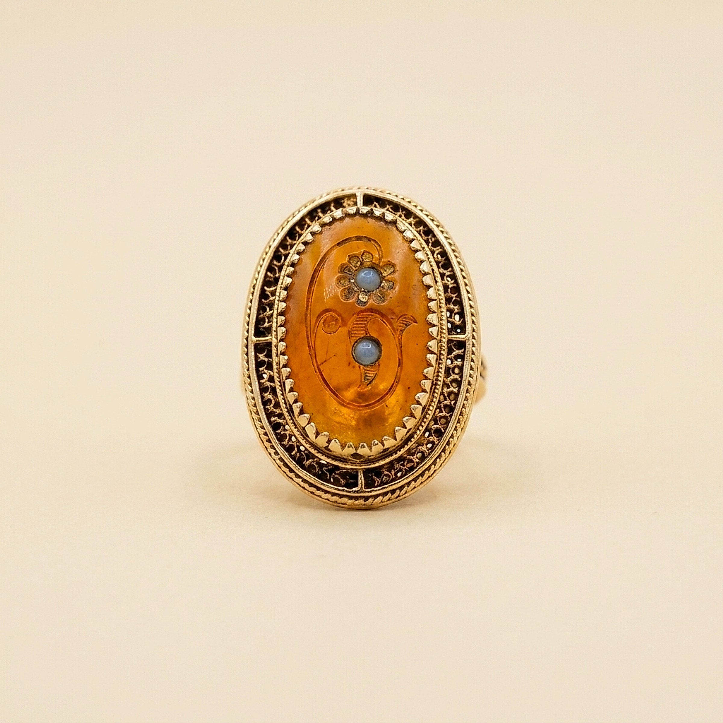 Yellow Gold CARNELIAN RING