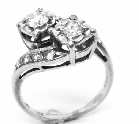 Twin Diamond Cocktail Ring – Empire Diamond – view 2