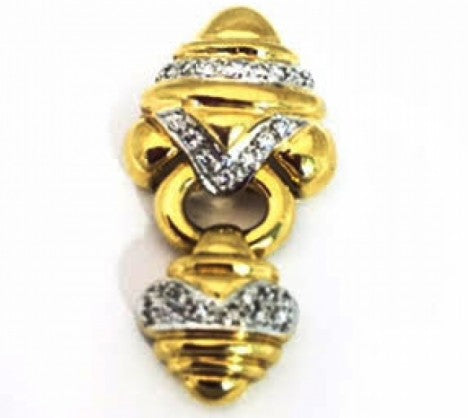 Yellow Gold Diamond Door Knocker Pendant – Empire Diamond