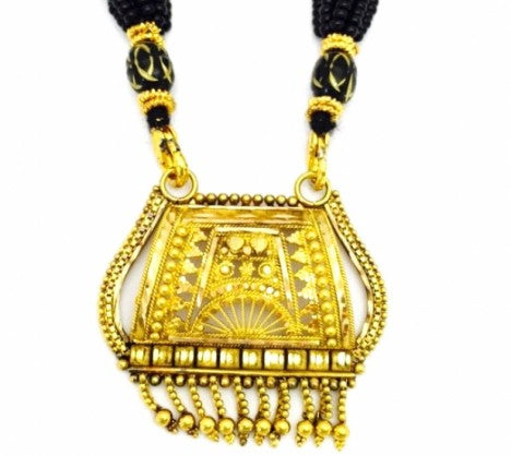 22K Yellow Gold Filigree Design Pendant – Empire Diamond