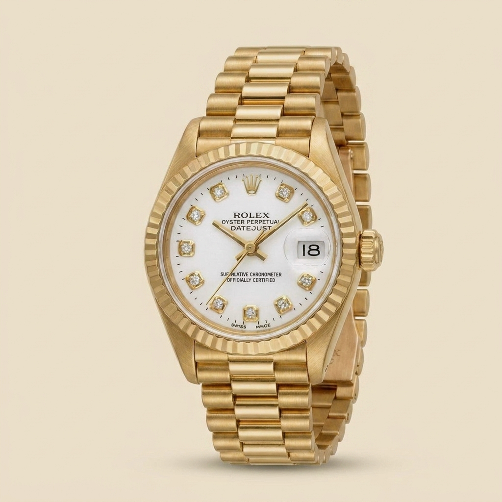 Lady's Rolex Swiss Presidents Watch - alternate view