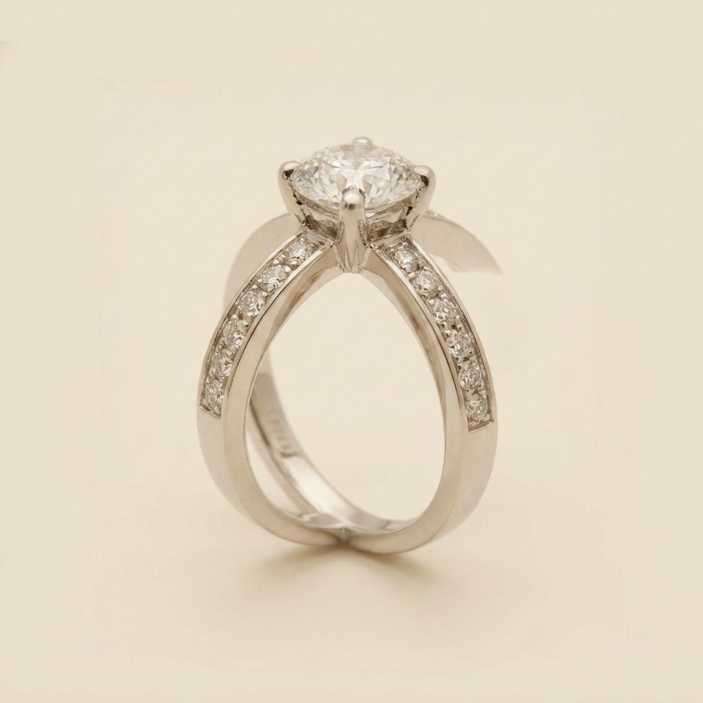 Tiffany & Co. Platinum Diamond Ring - alternate view