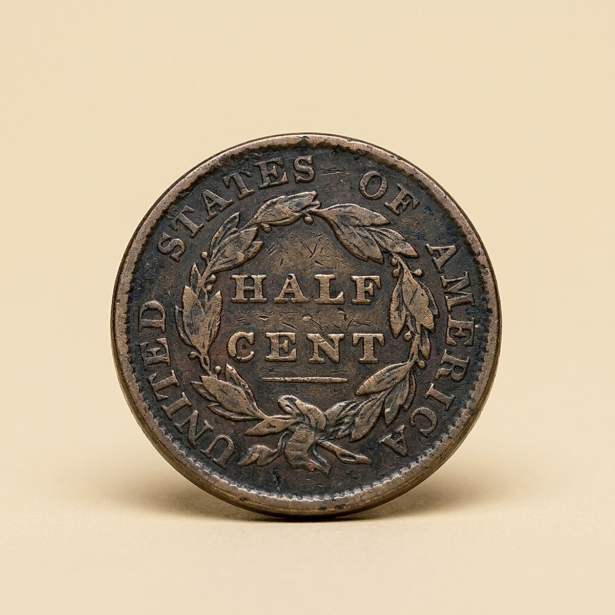 1828 Early Copper Half Penny