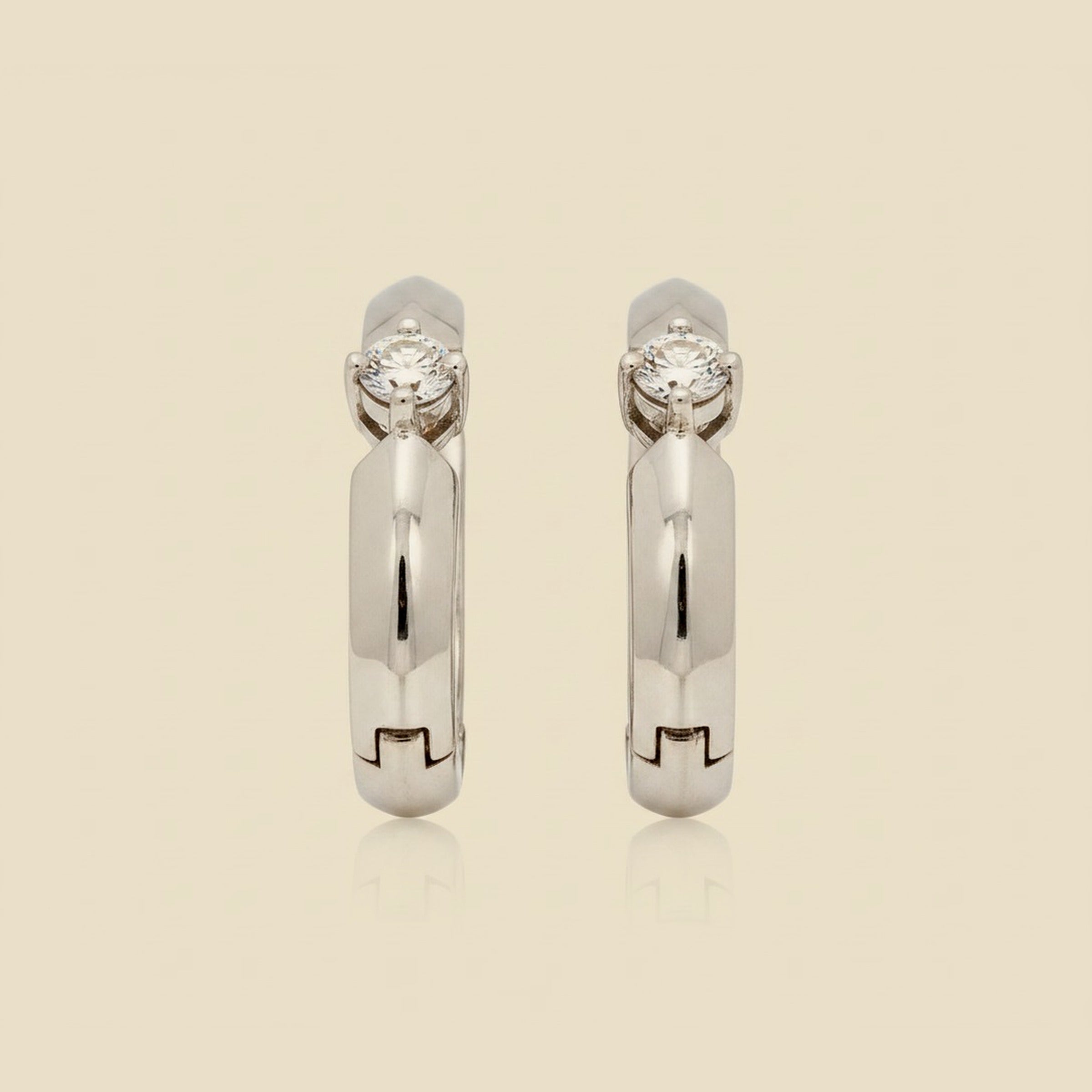 .950 Platinum 4 Prong Diamond Everyday Earrings – Empire Diamond