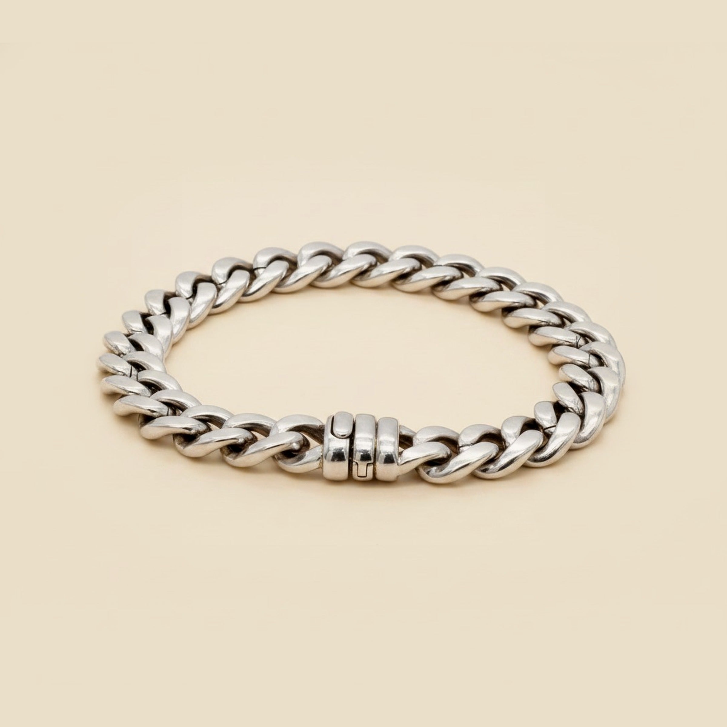 .950 Platinum Cuban Link Bracelet