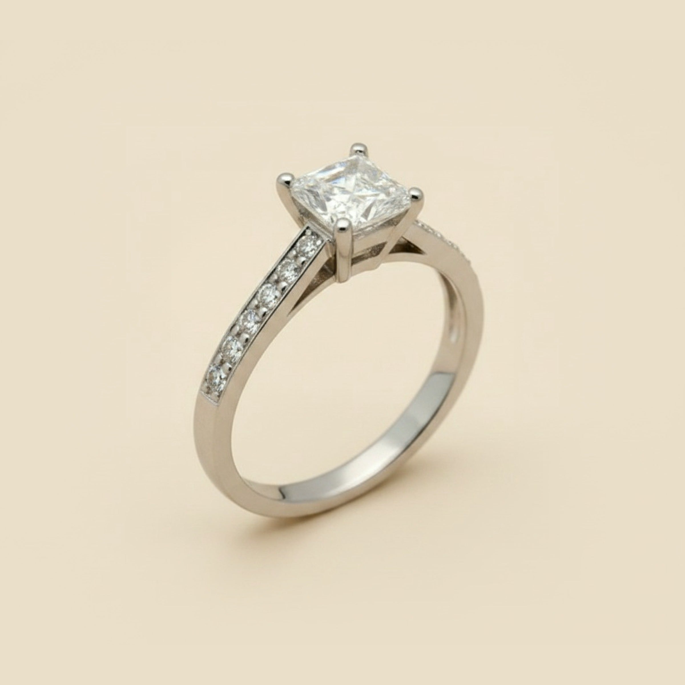 Princess Cut Diamond 1.03cts.