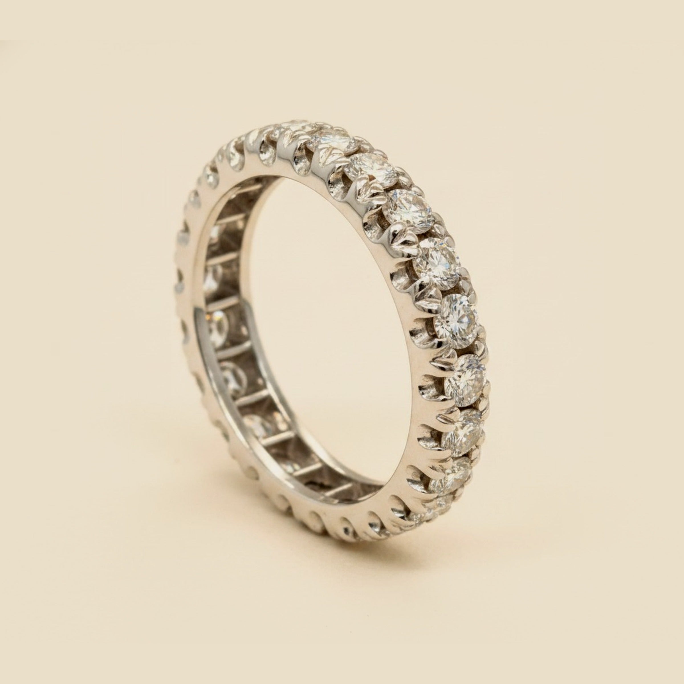 Classic Platinum Diamond Eternity Band, 1.55 Carats