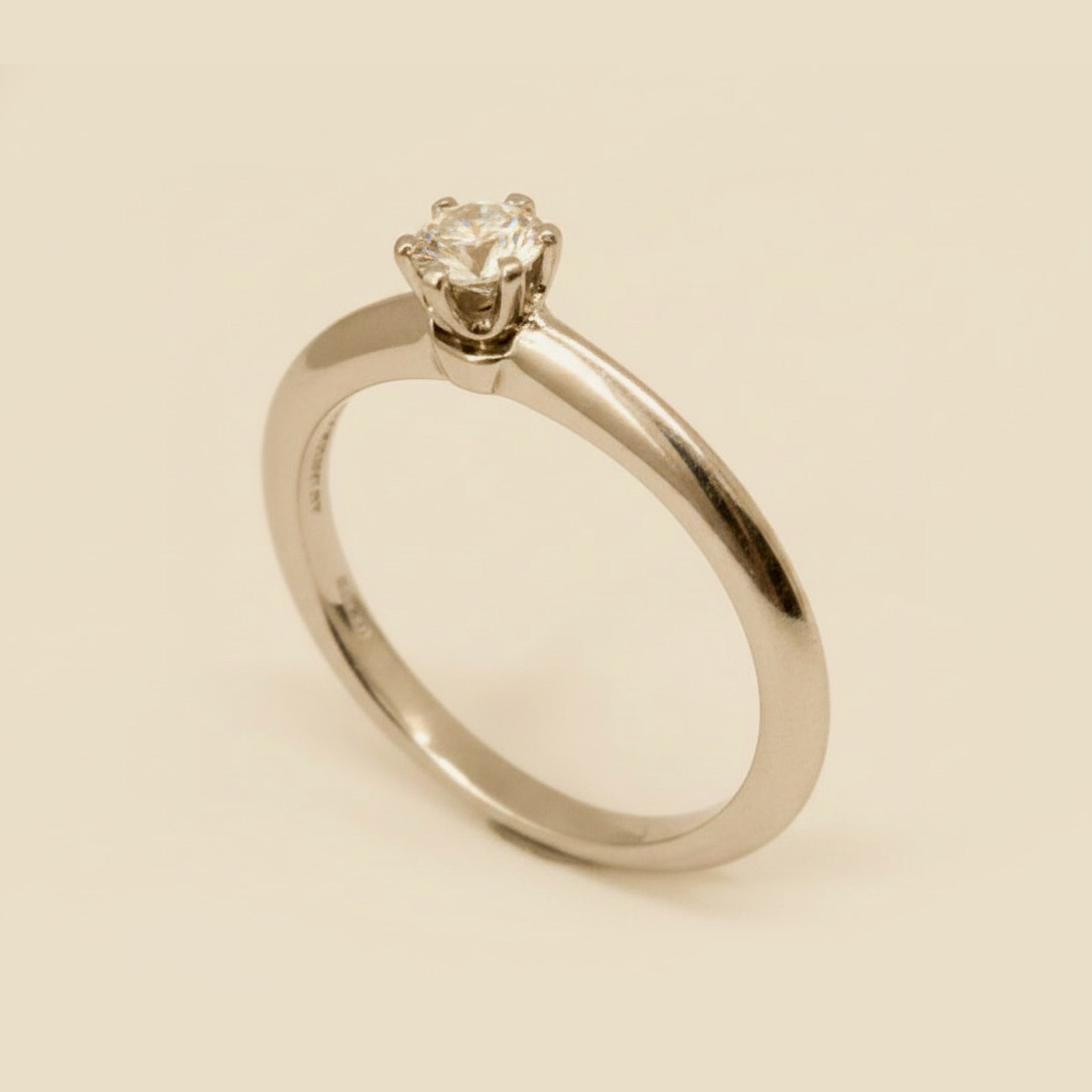 Tiffany & Co., Paris Classic Diamond Solitaire Engagement Ring
