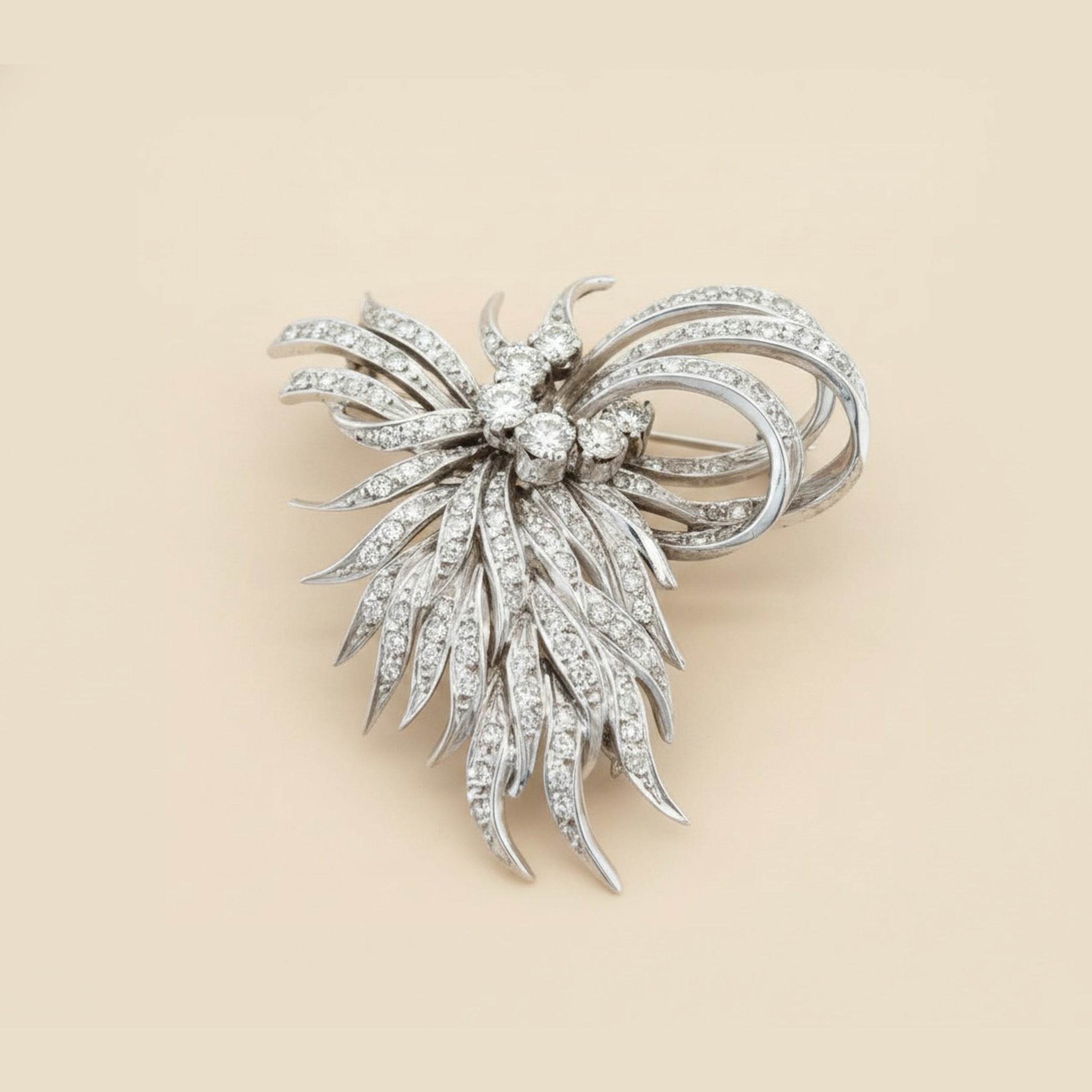 Platinum Diamond Spray Pin/Pendant