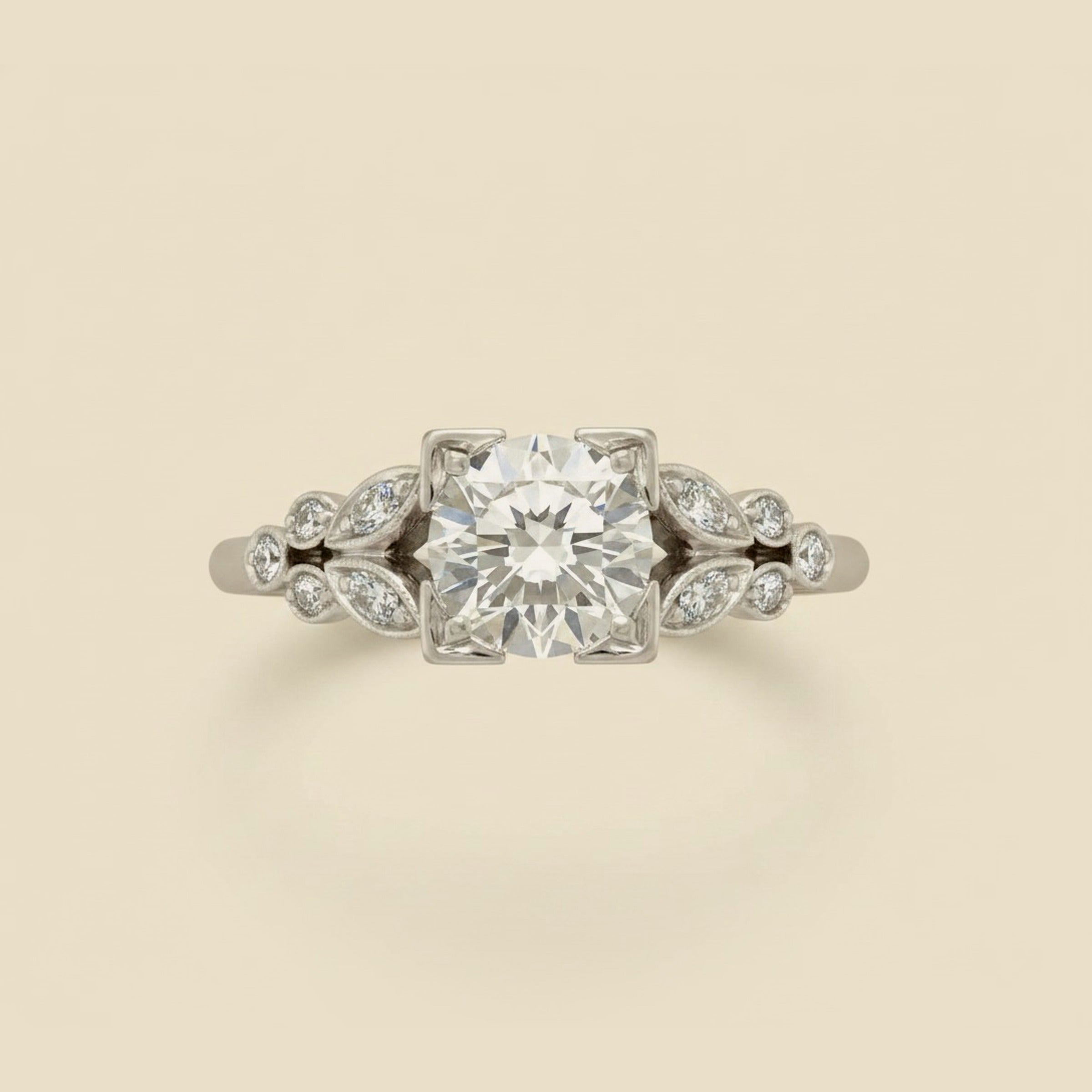 Platinum Diamond Engagement Ring.