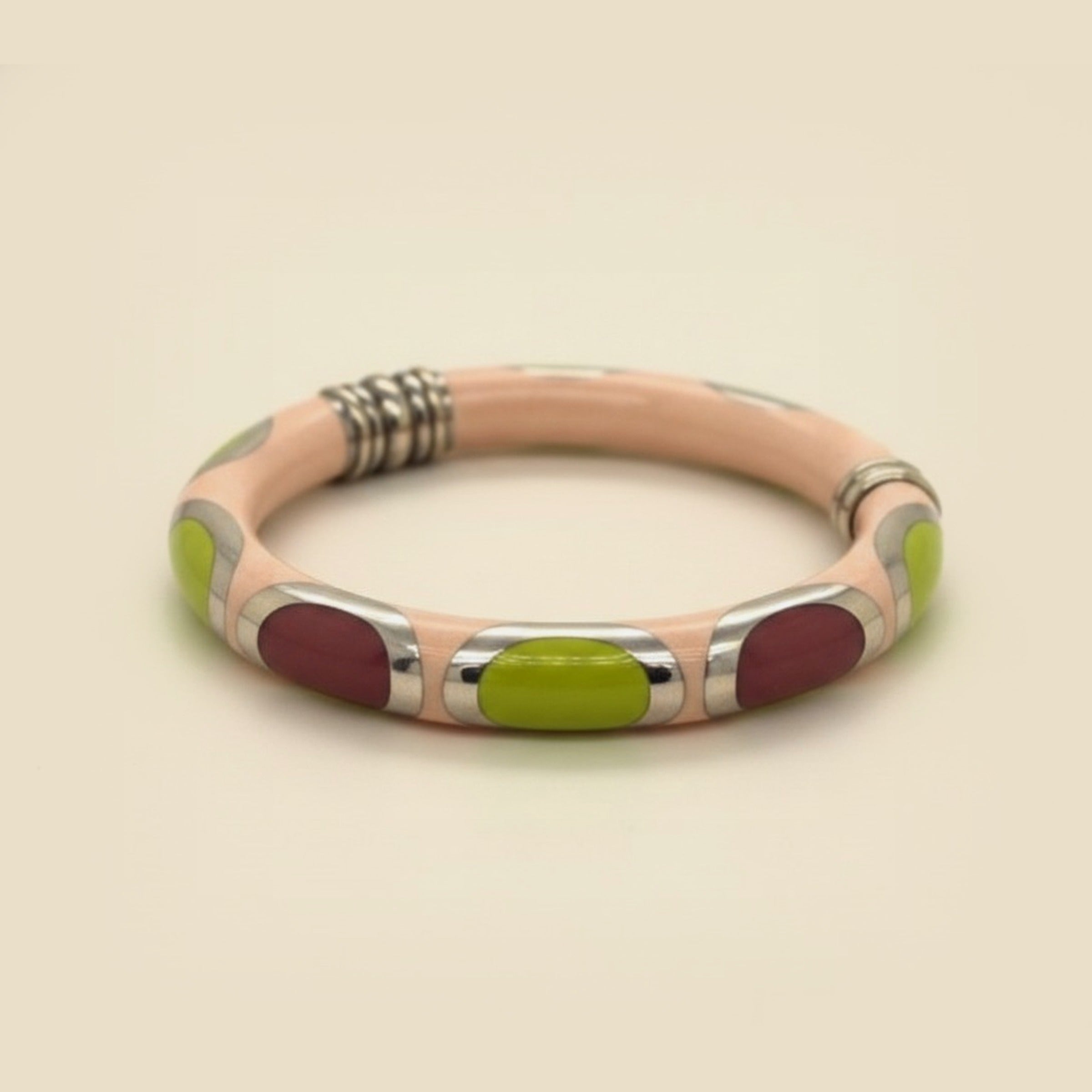 Fidia Gioelli 18k Enamel Bangle Bracelet