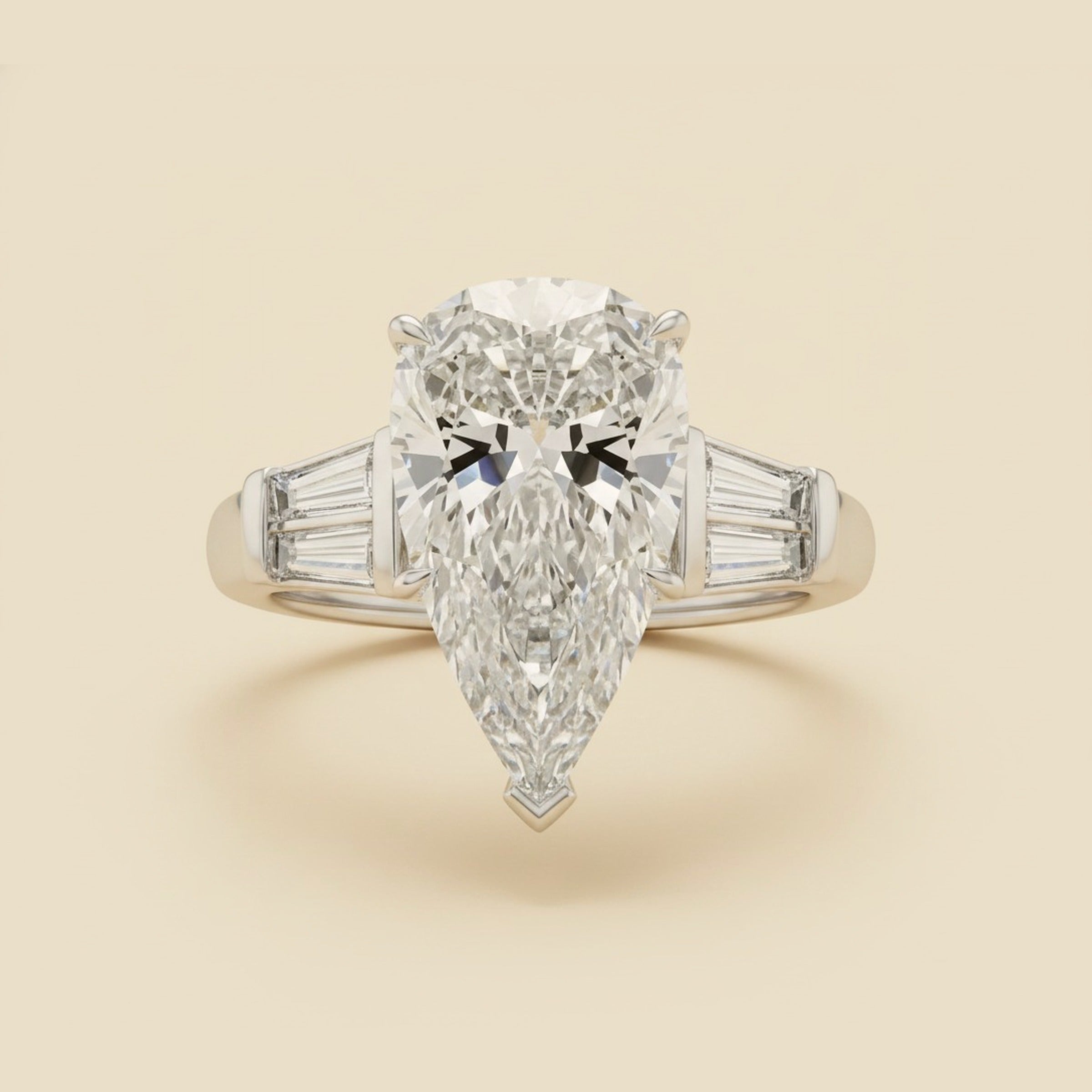 6.05 Carat Pear Shape Ring