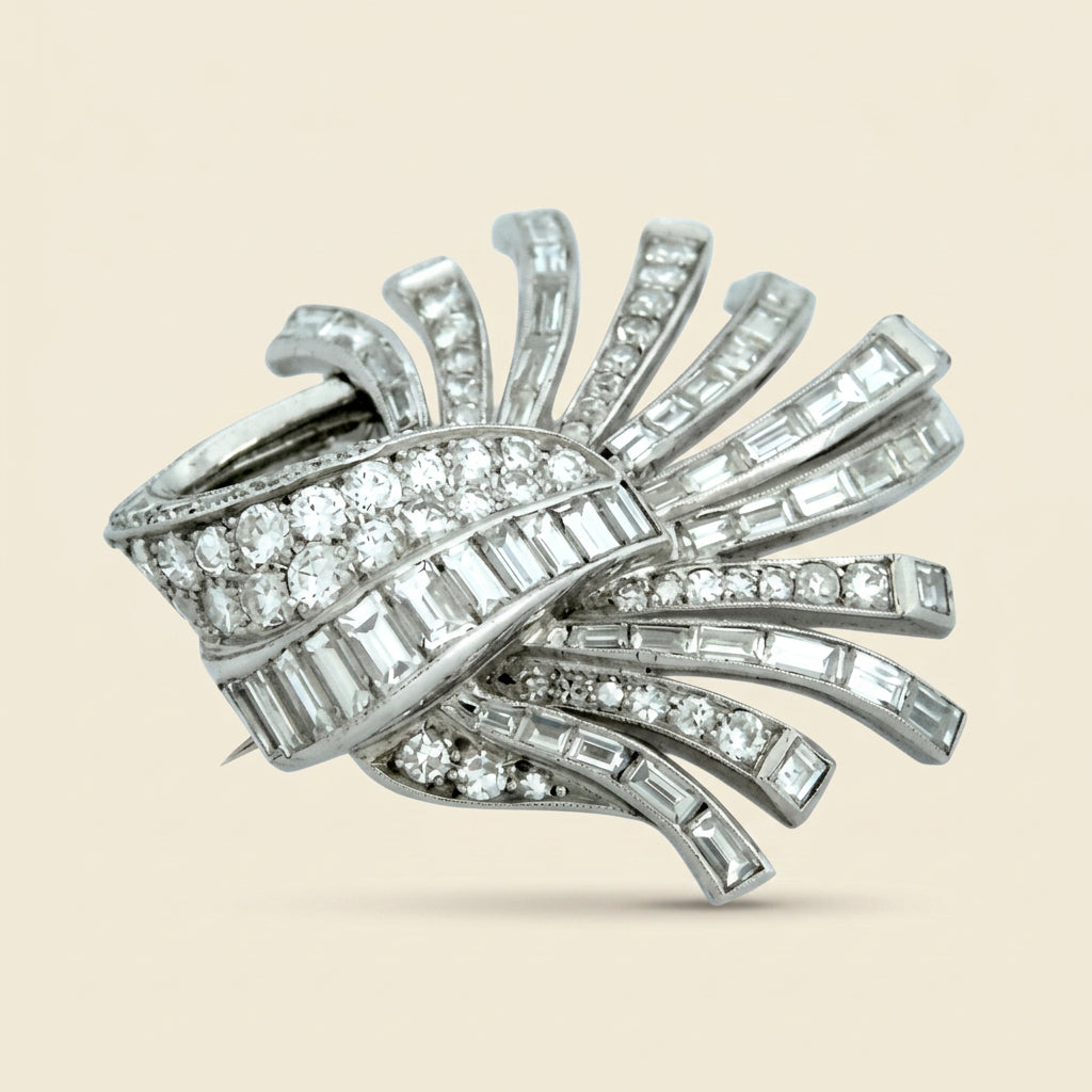 Platinum Diamond Brooch – Empire Diamond