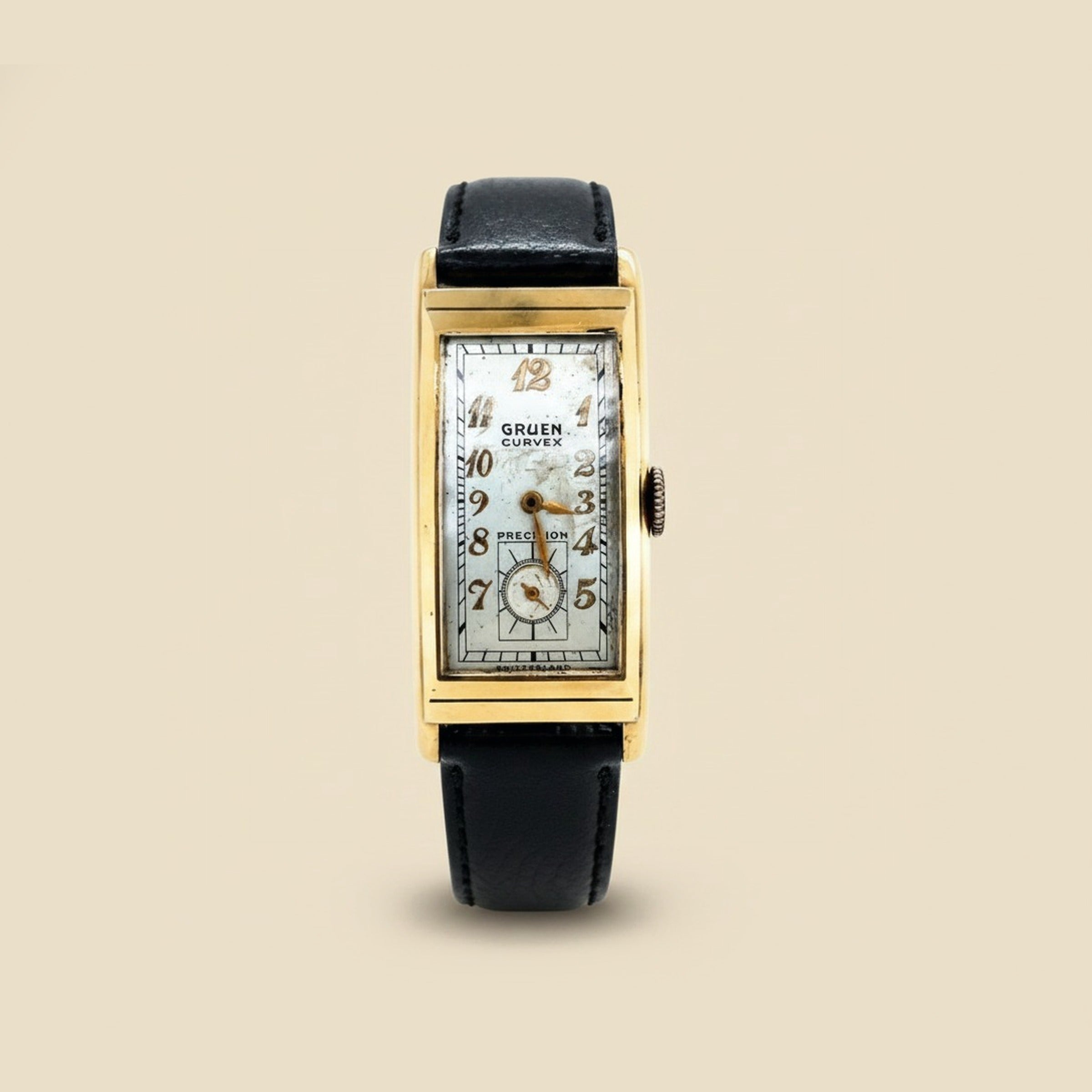 14k Gold-Filled Gruen Curvex Mechanical Watch