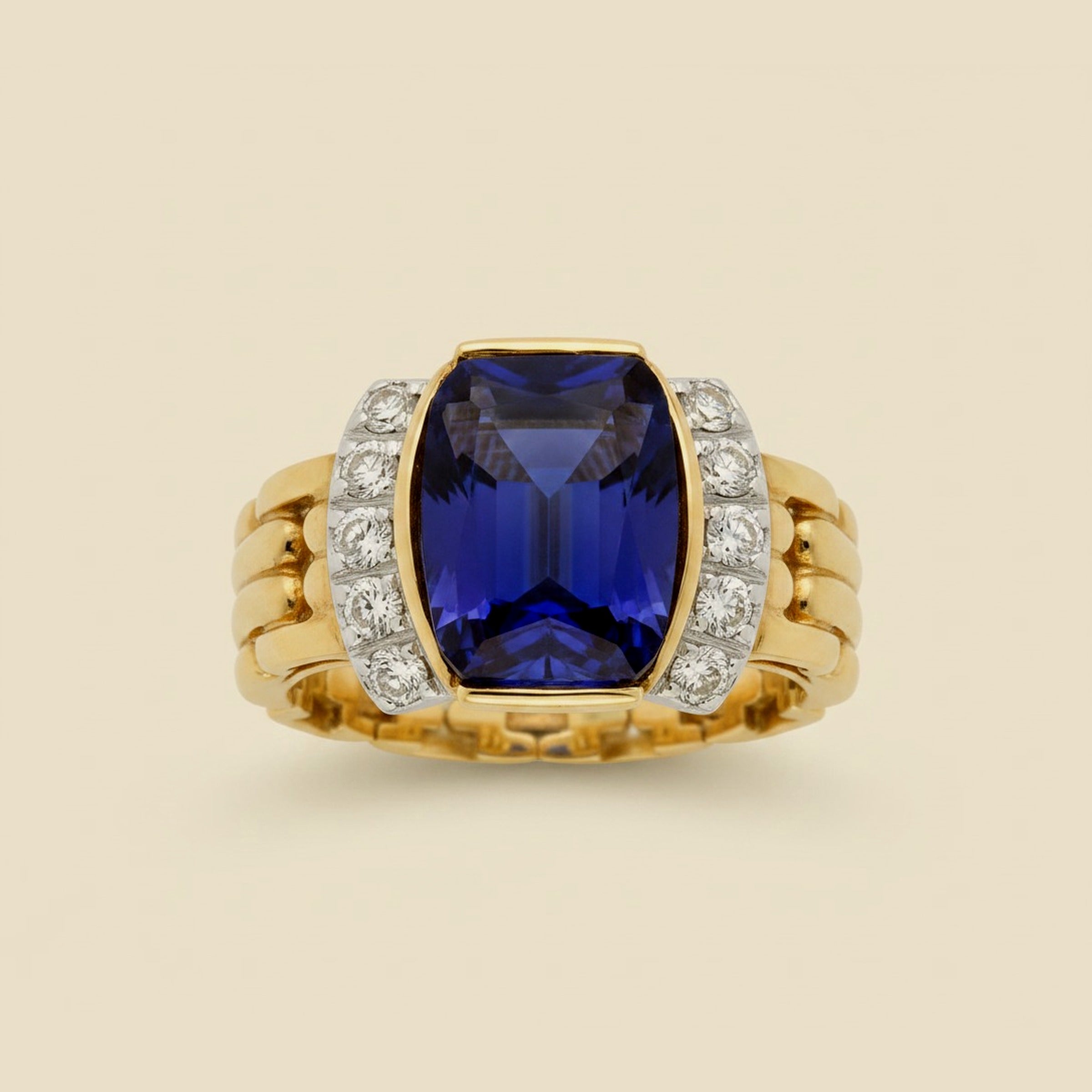 Amethyst and Diamond Ring – Empire Diamond – view 2