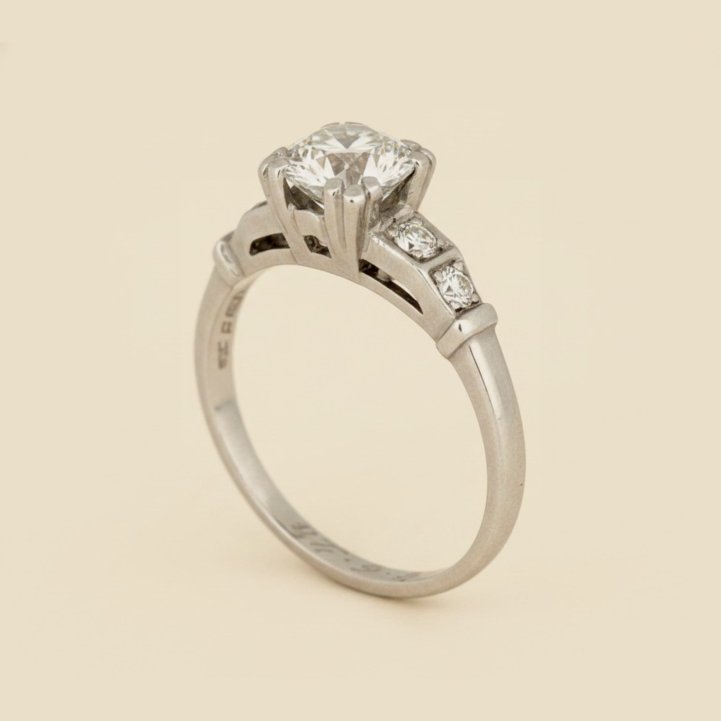 Art Deco Platinum Diamond Ring
