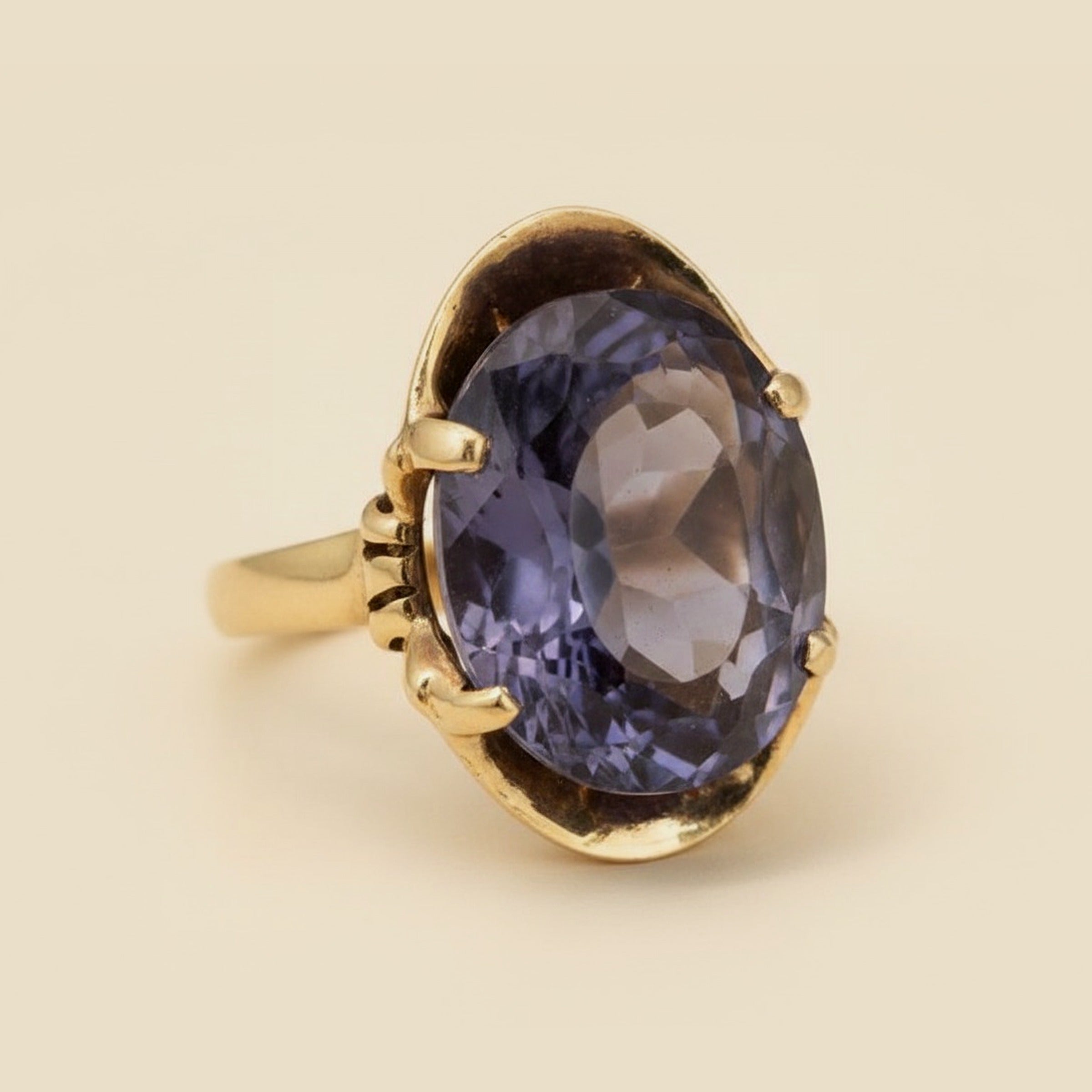 Art Deco Rose Gold Cocktail Ring – Empire Diamond