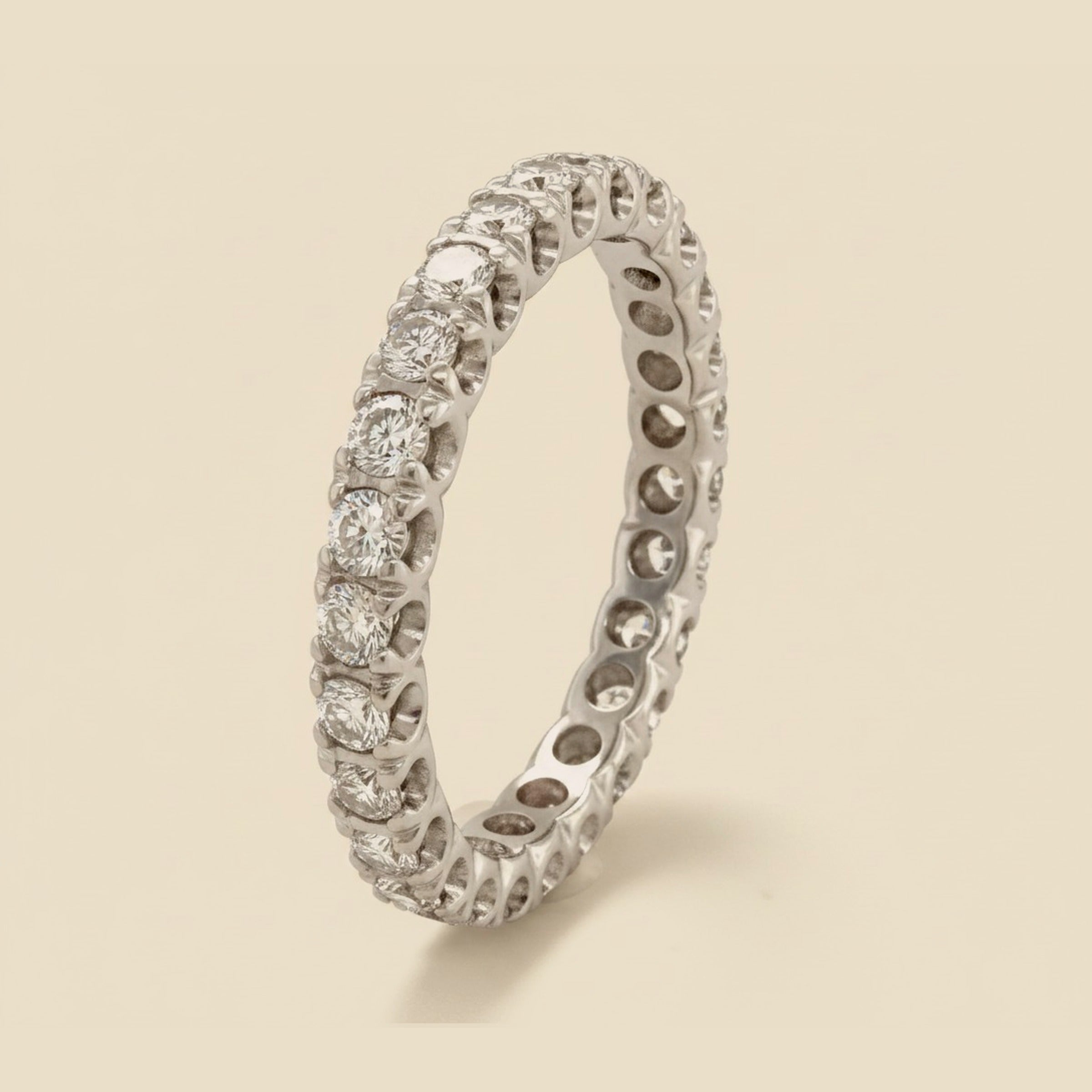 Classic Platinum Diamond Eternity Band