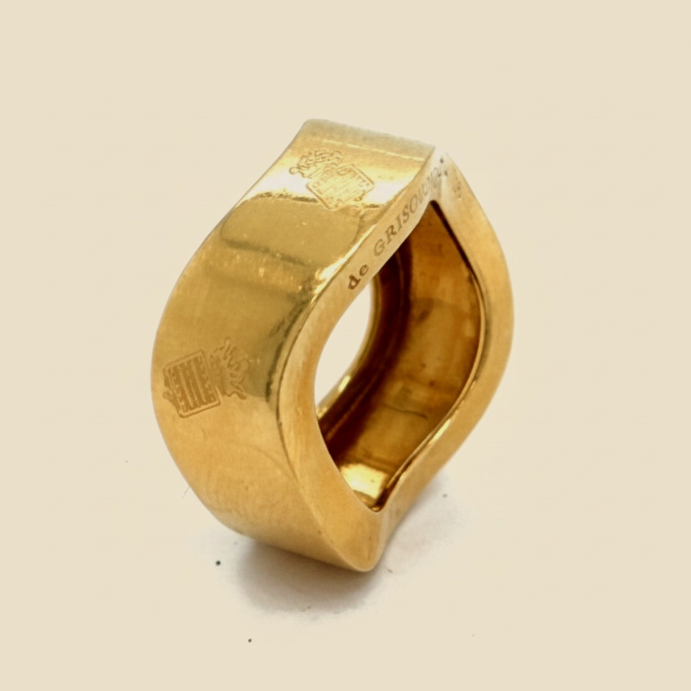DeGrisogono 18K Wavy Band Ring – Empire Diamond