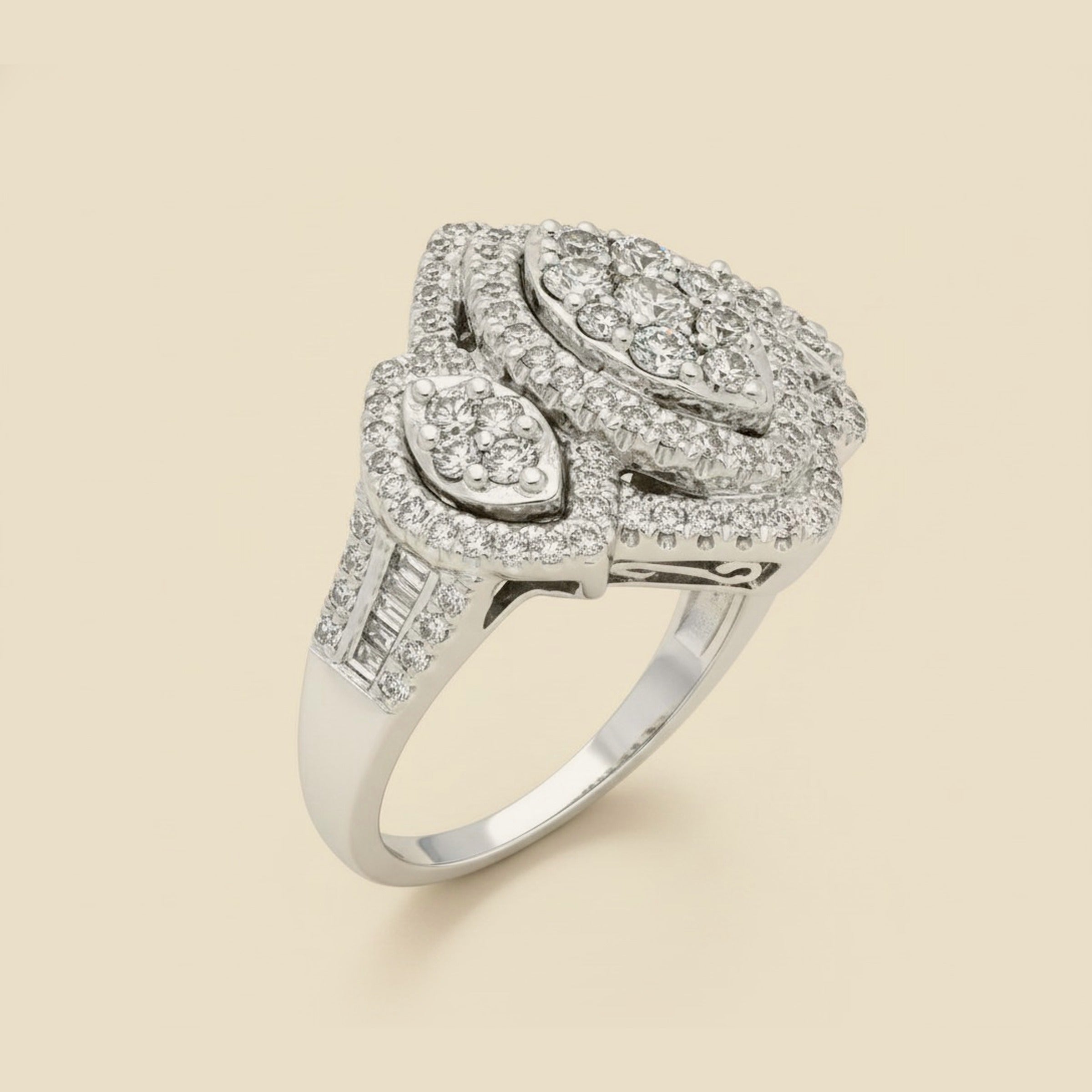 Diamond Cluster Cocktail Ring – Empire Diamond