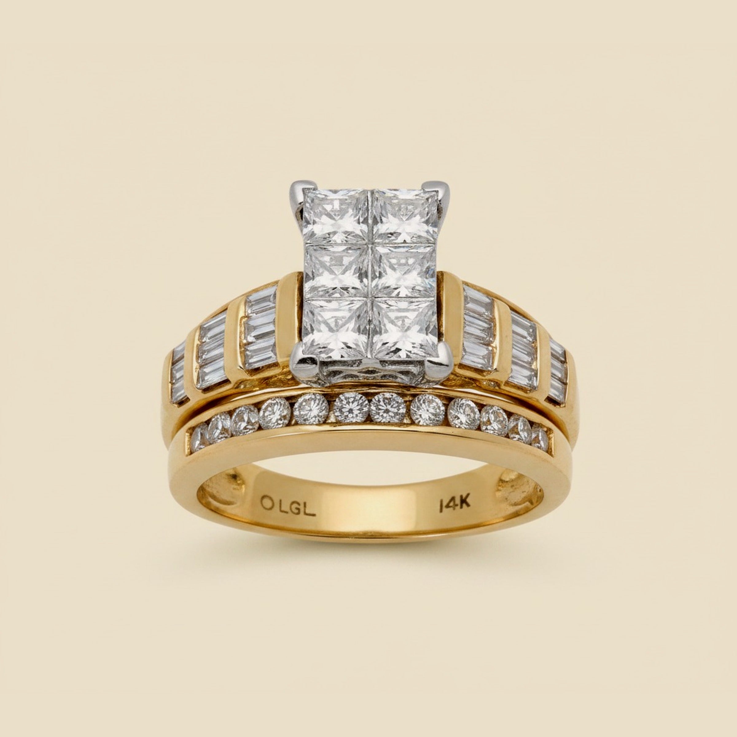 Diamond Cluster Ring – Empire Diamond – view 2