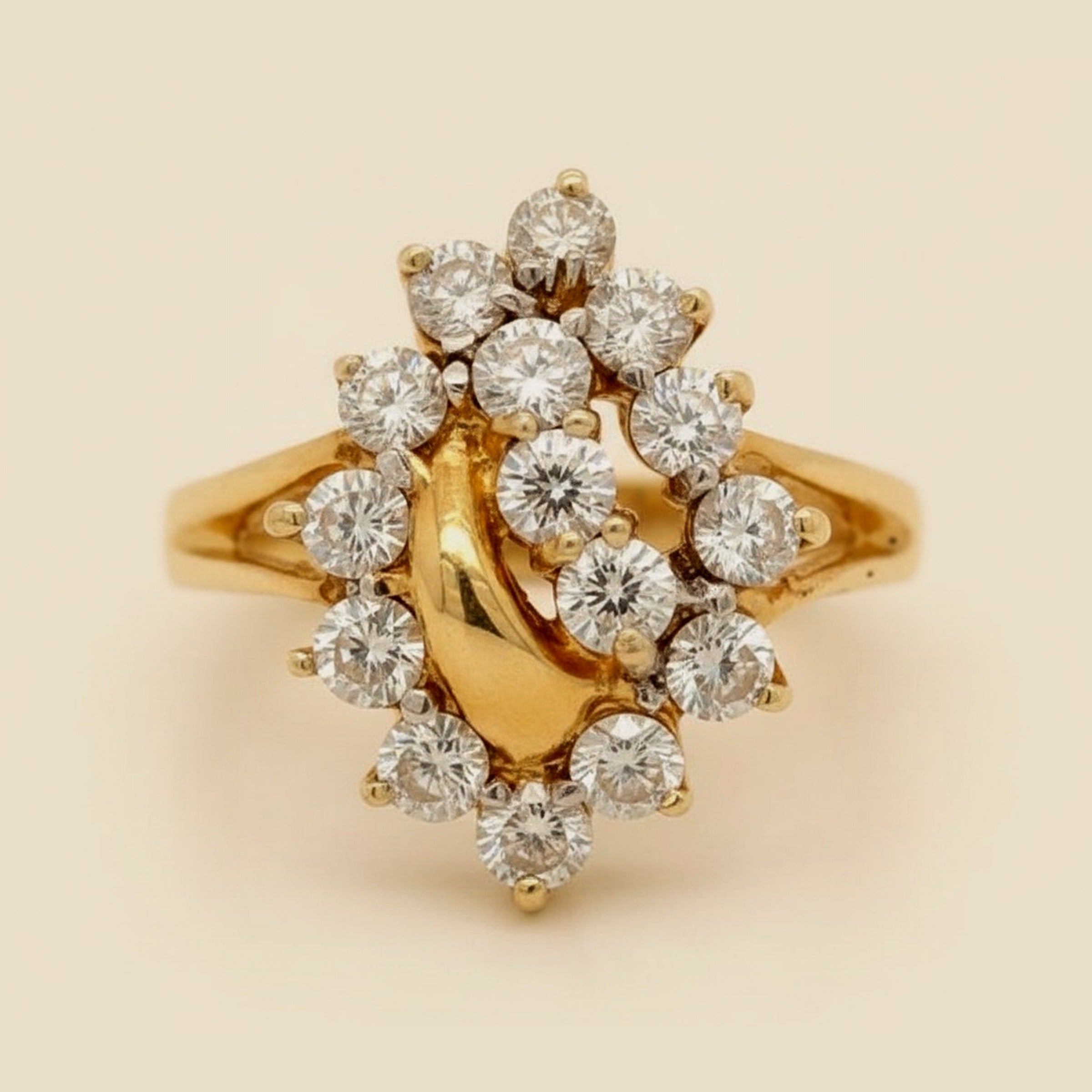 Diamond Cocktail Ring – Empire Diamond – view 2