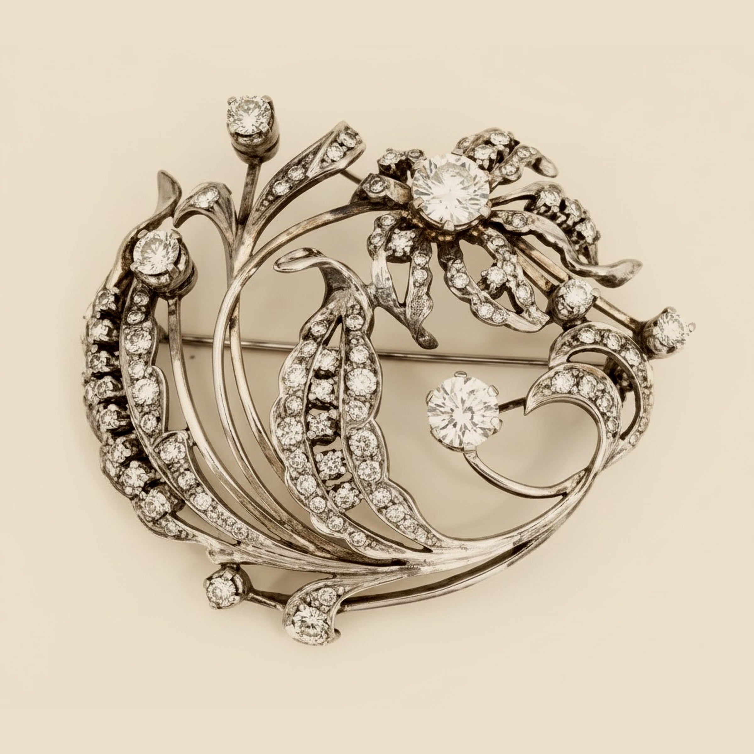 Diamond Flower Brooch – Empire Diamond