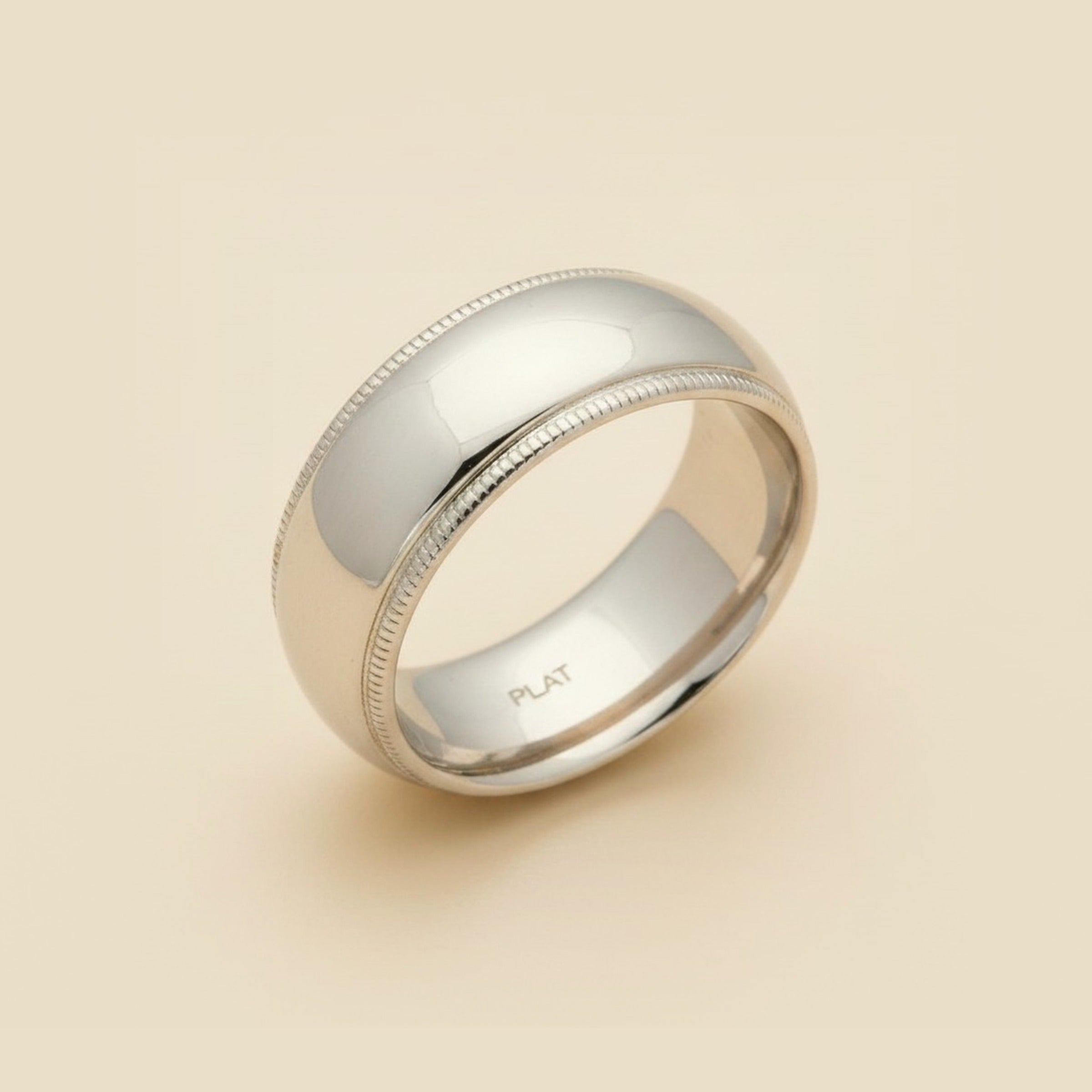 Gents Platinum Wedding Band – Empire Diamond