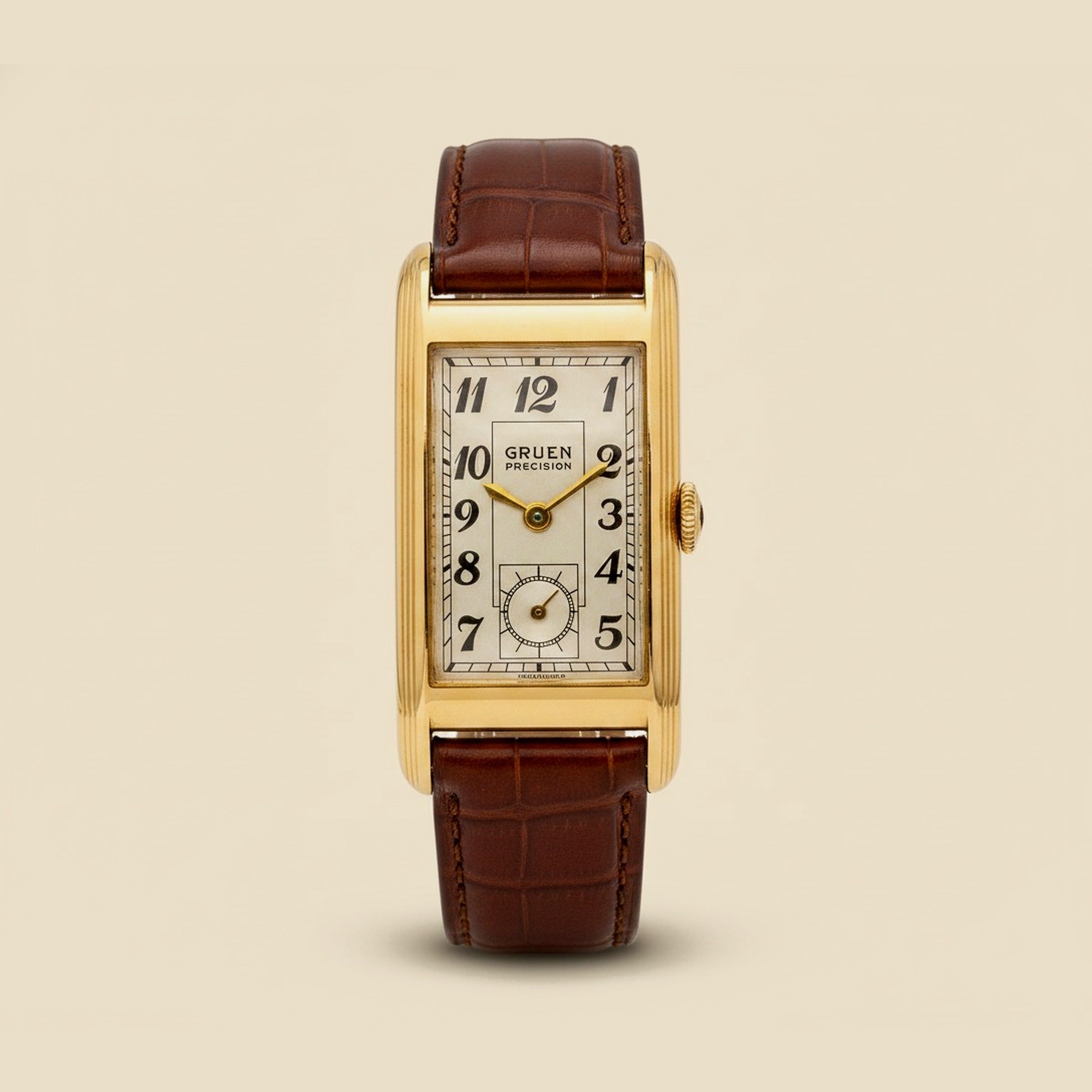 Gruen Curvex 14k Yellow Gold Watch