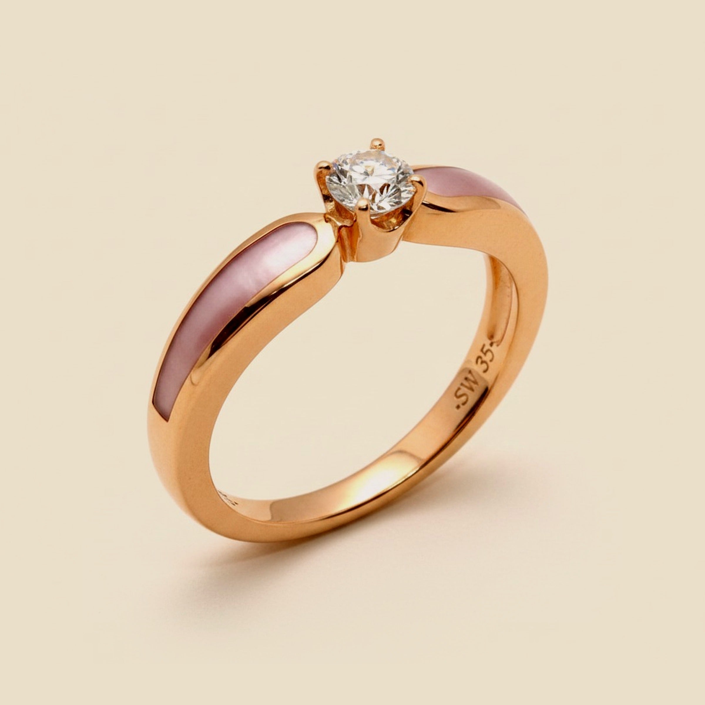 Kabana 14K Rose Gold "Twentieth Century" Cut Diamond & Pink – Empire Diamond