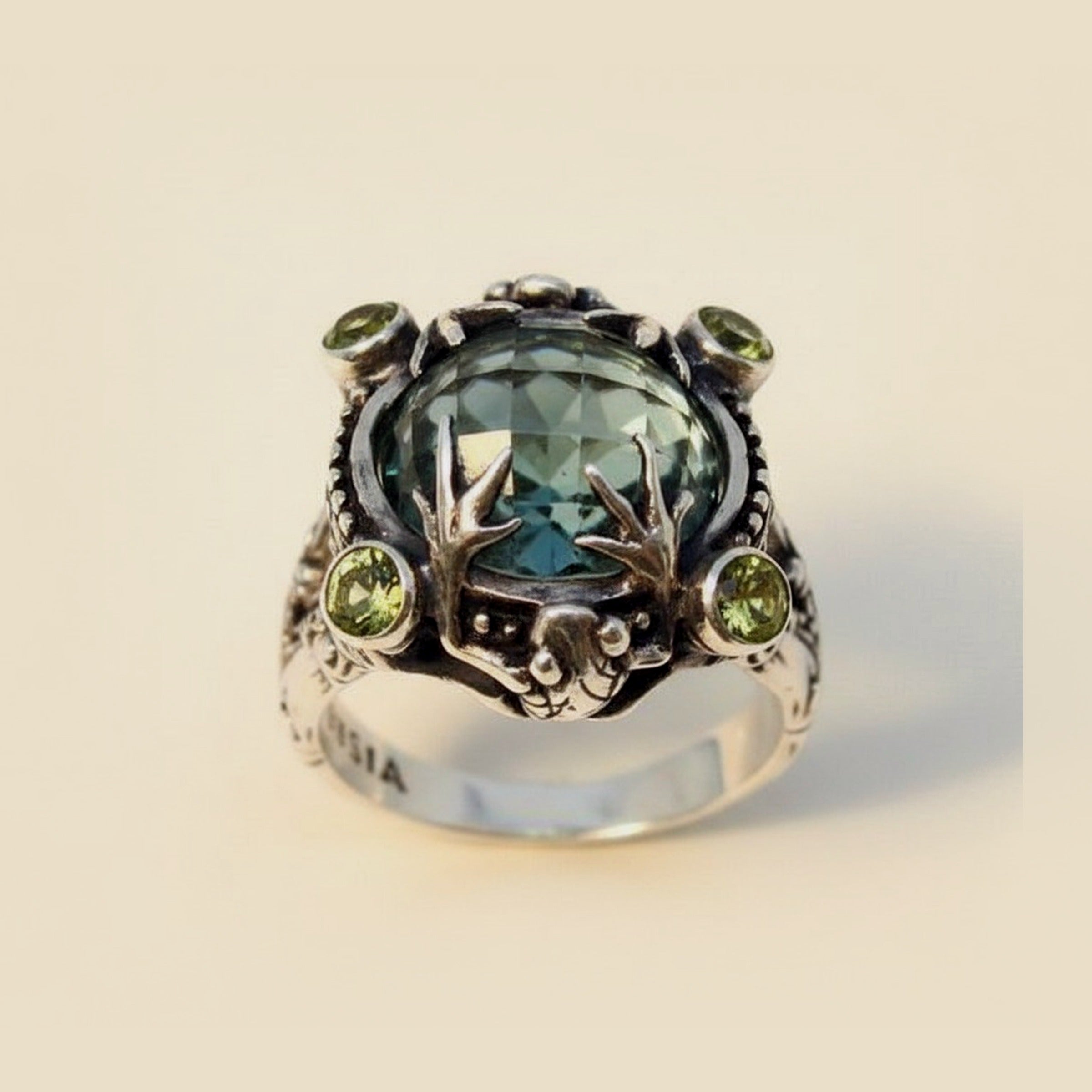 Kadek Hendra Tropical Frogs Sterling Silver Ring – Empire Diamond – view 2