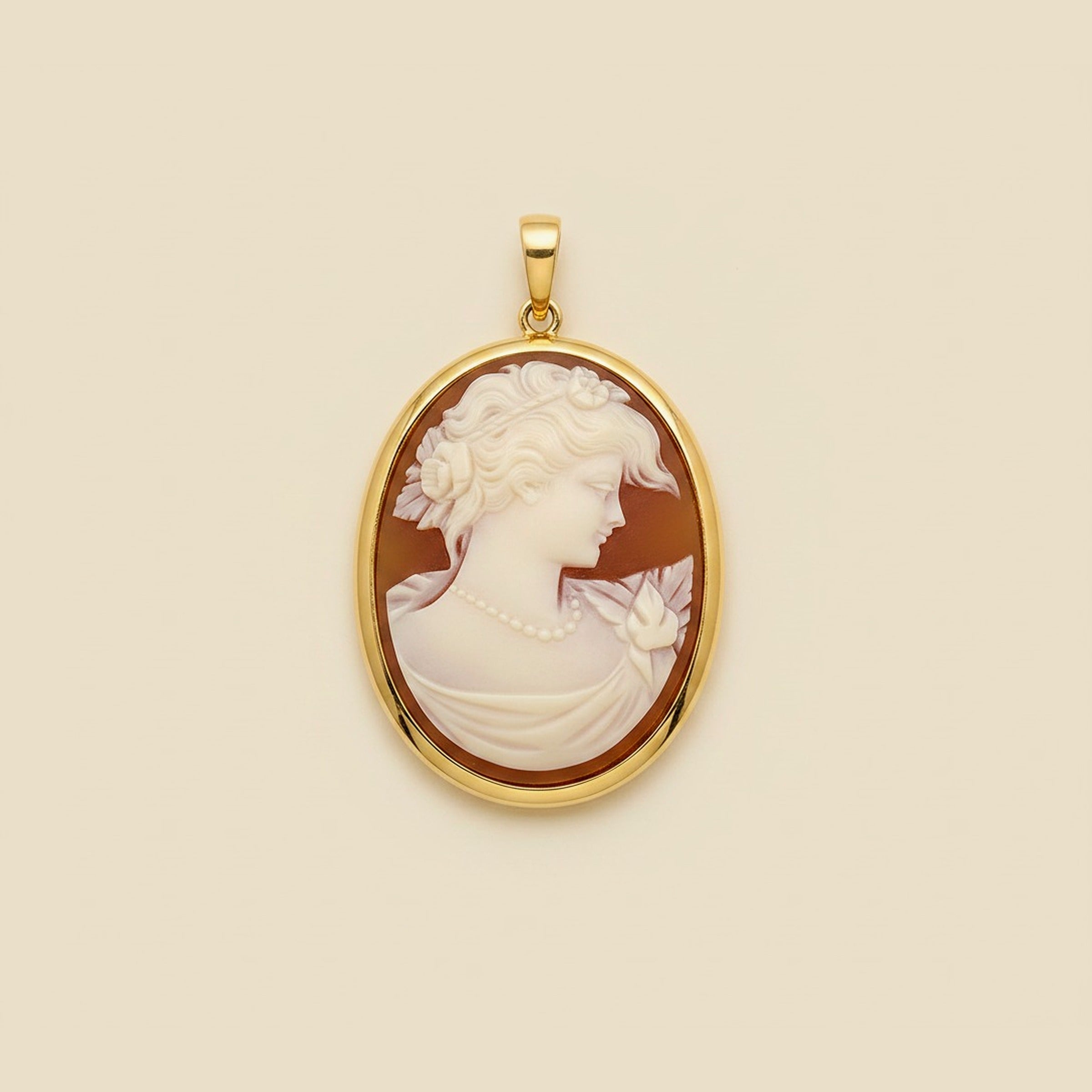 Large Shell Cameo Pendant/Brooch – Empire Diamond