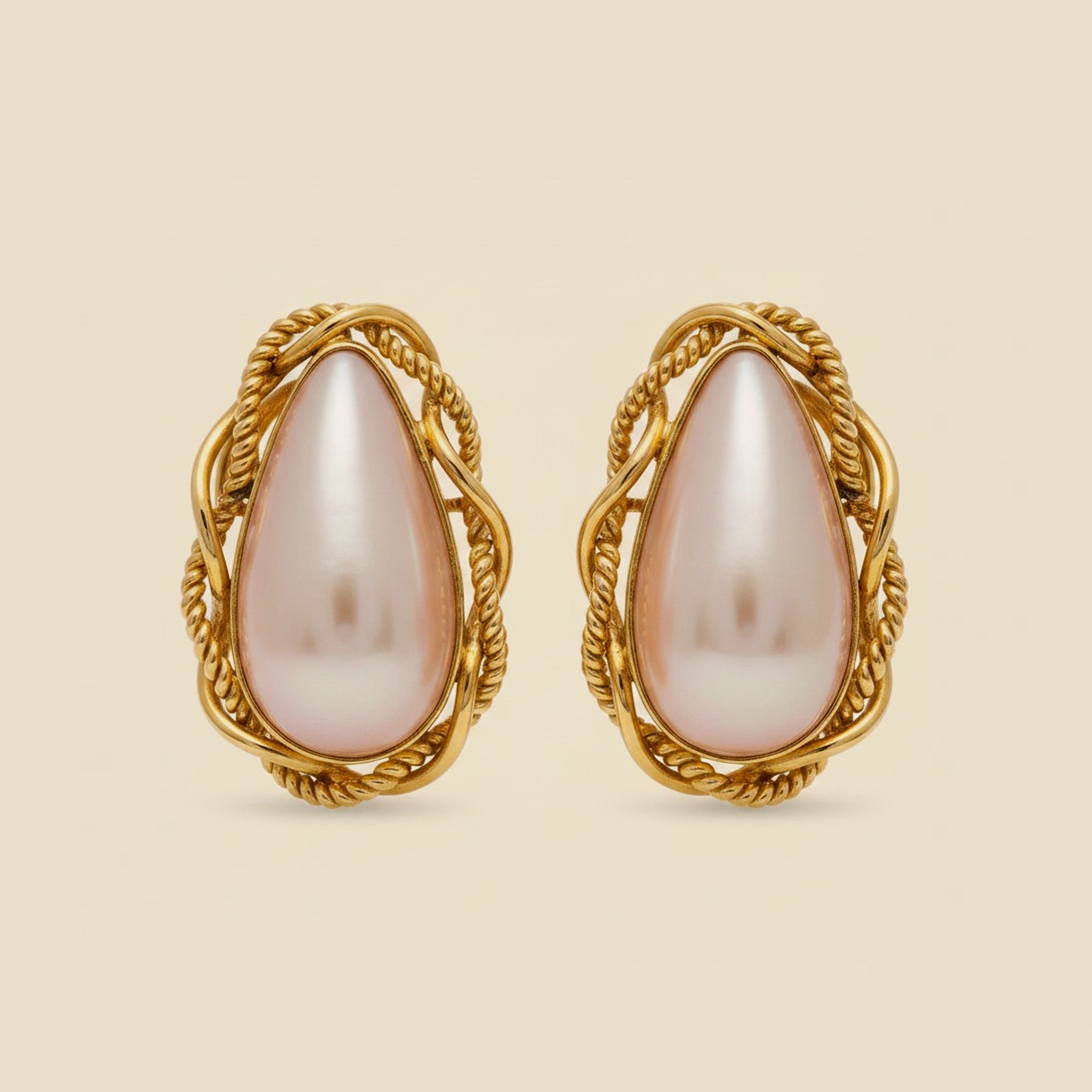 Mabe Pearl Earclips – Empire Diamond