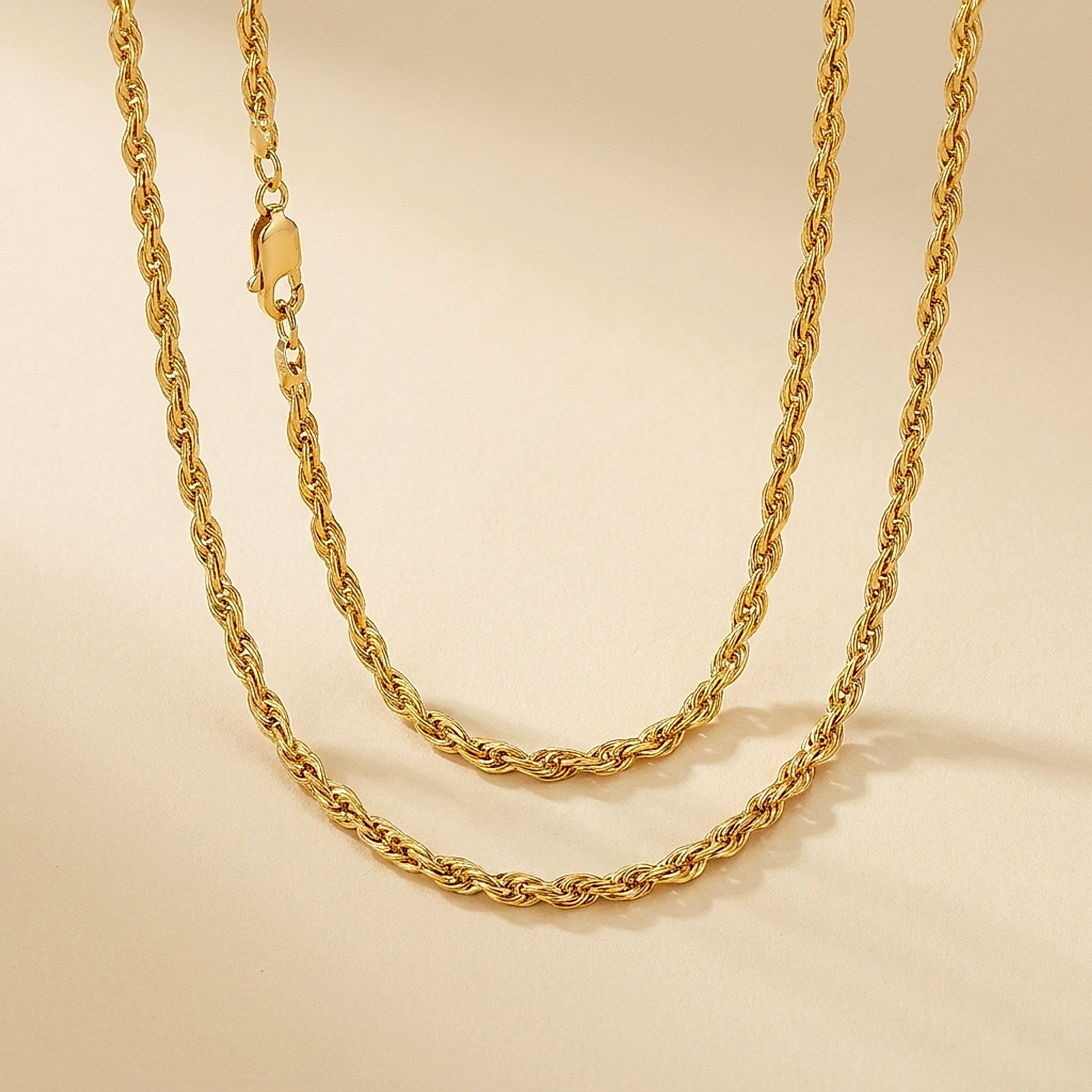 18k Yellow Gold Braided Necklace