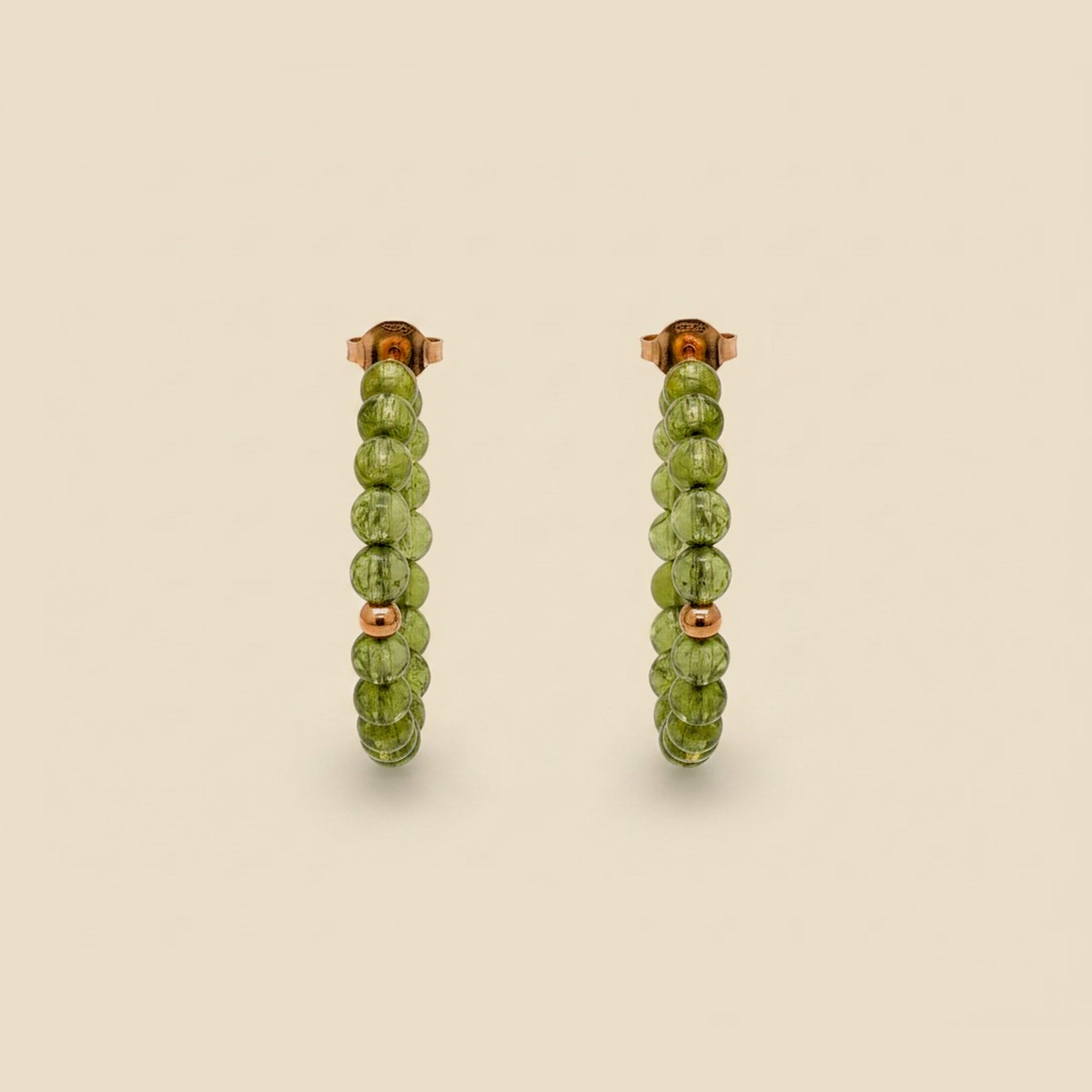 Peridot Hoop Earrings