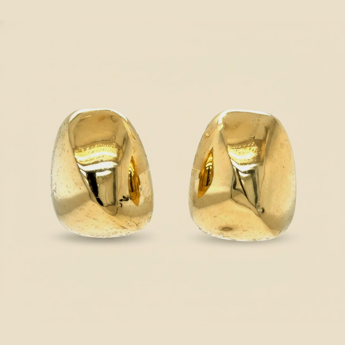 Peter Wong 14k Yellow Gold Earrings