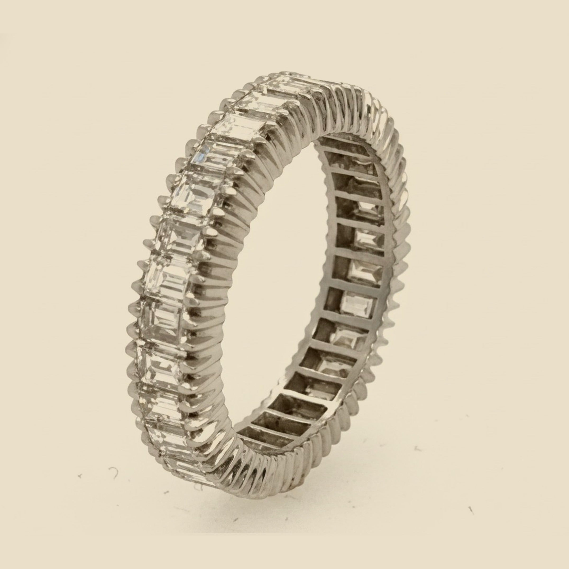 Platinum Diamond Baguette Eternity Band