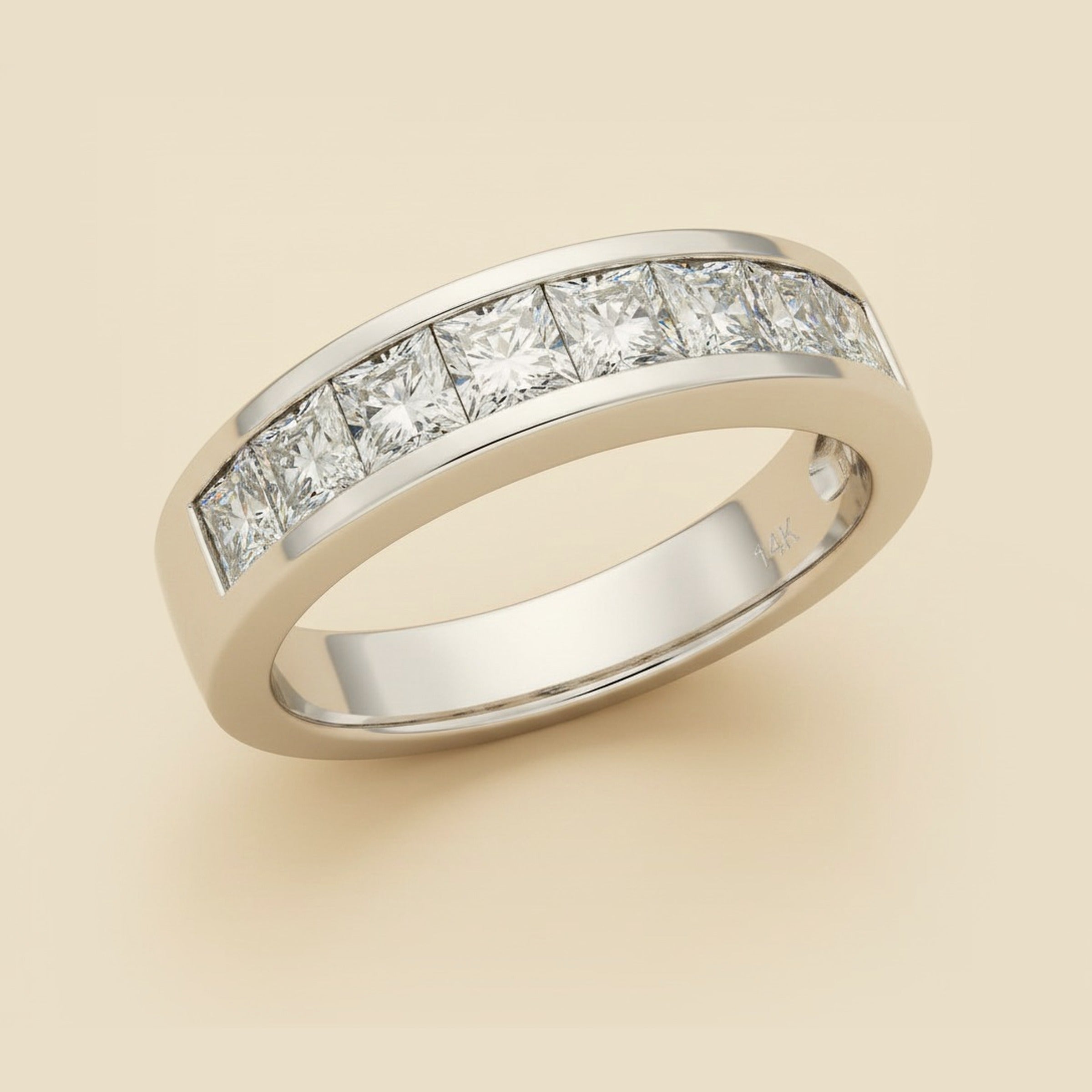 Platinum Diamond Wedding Band