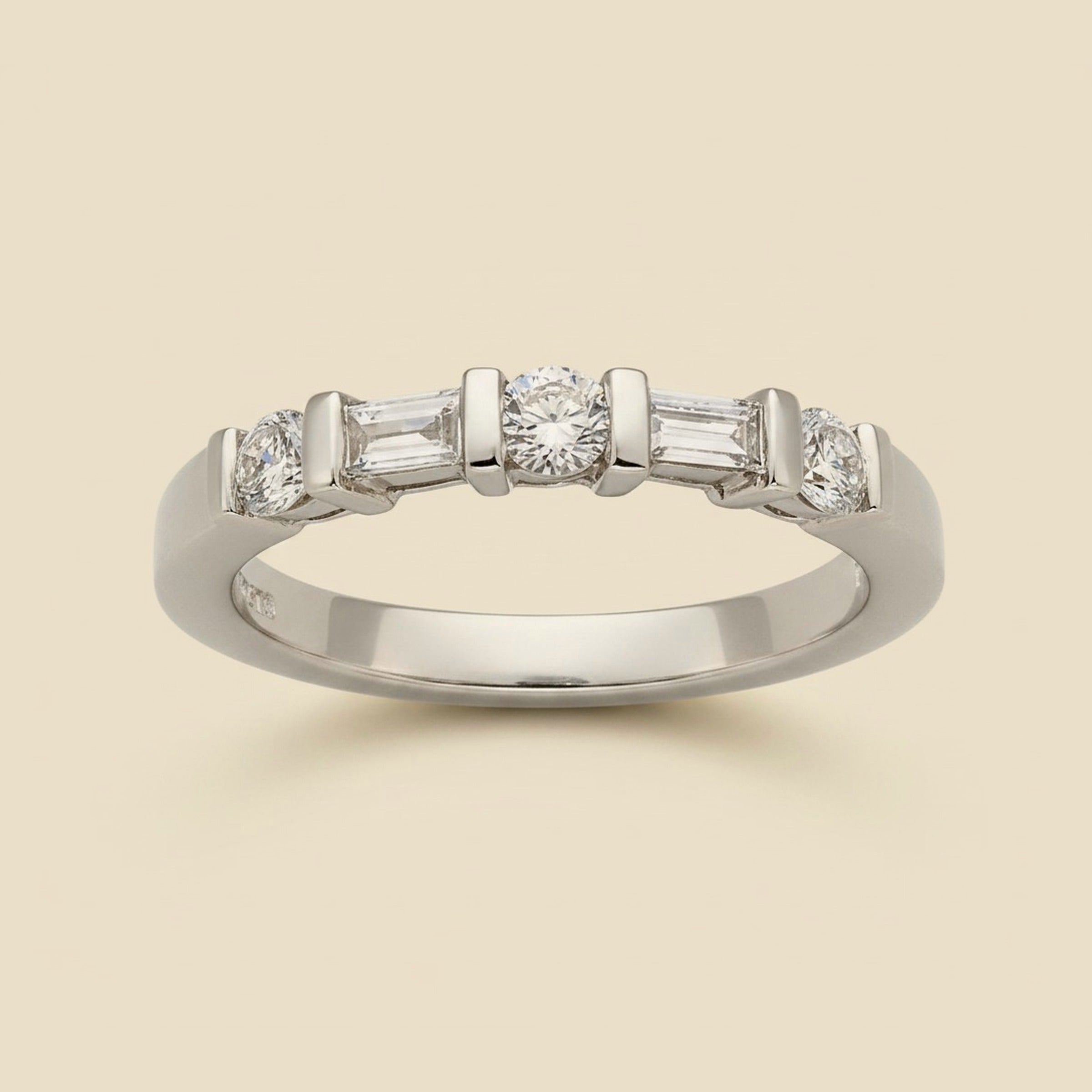 Platinum Diamond Wedding Band