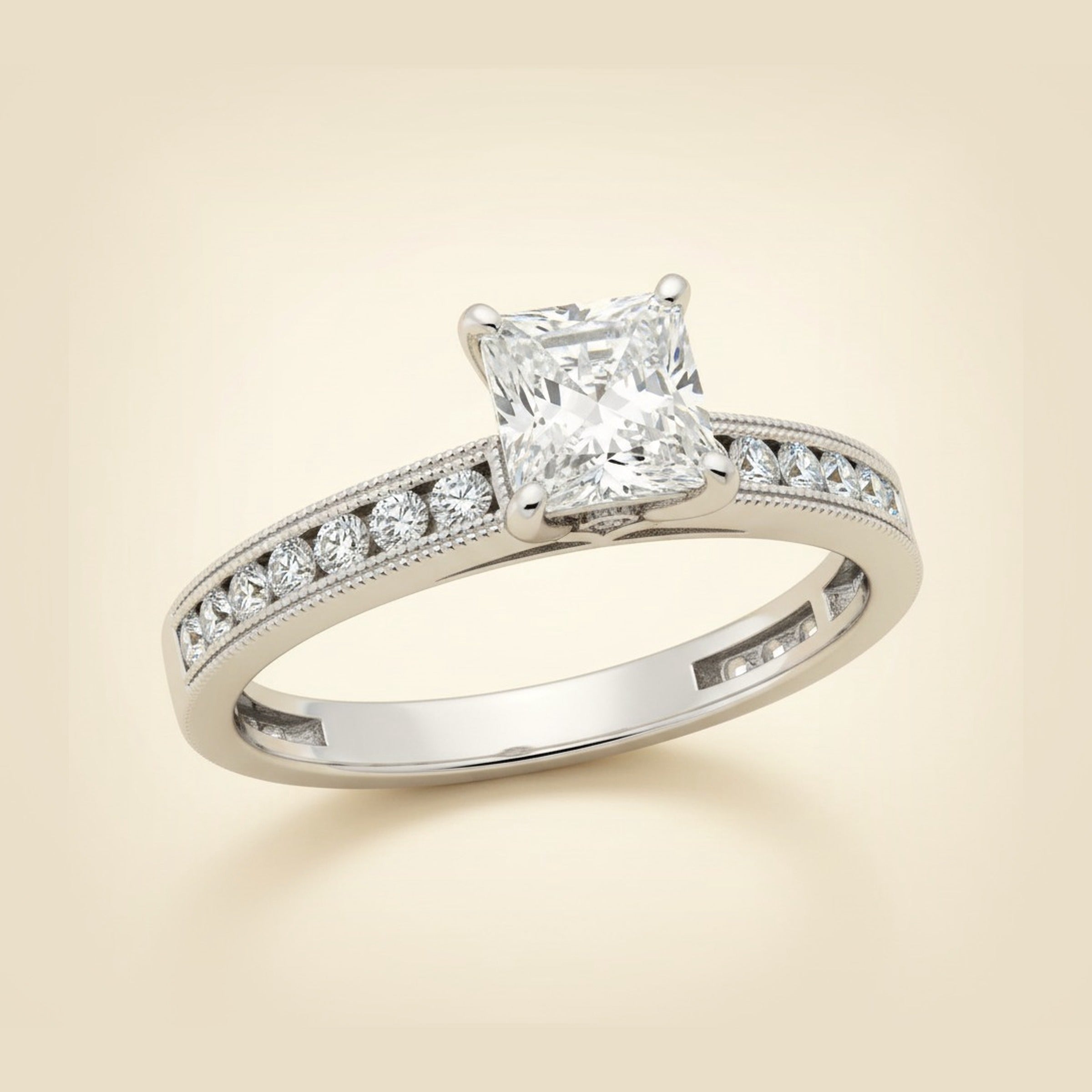 Princess Cut Diamond .85ct.