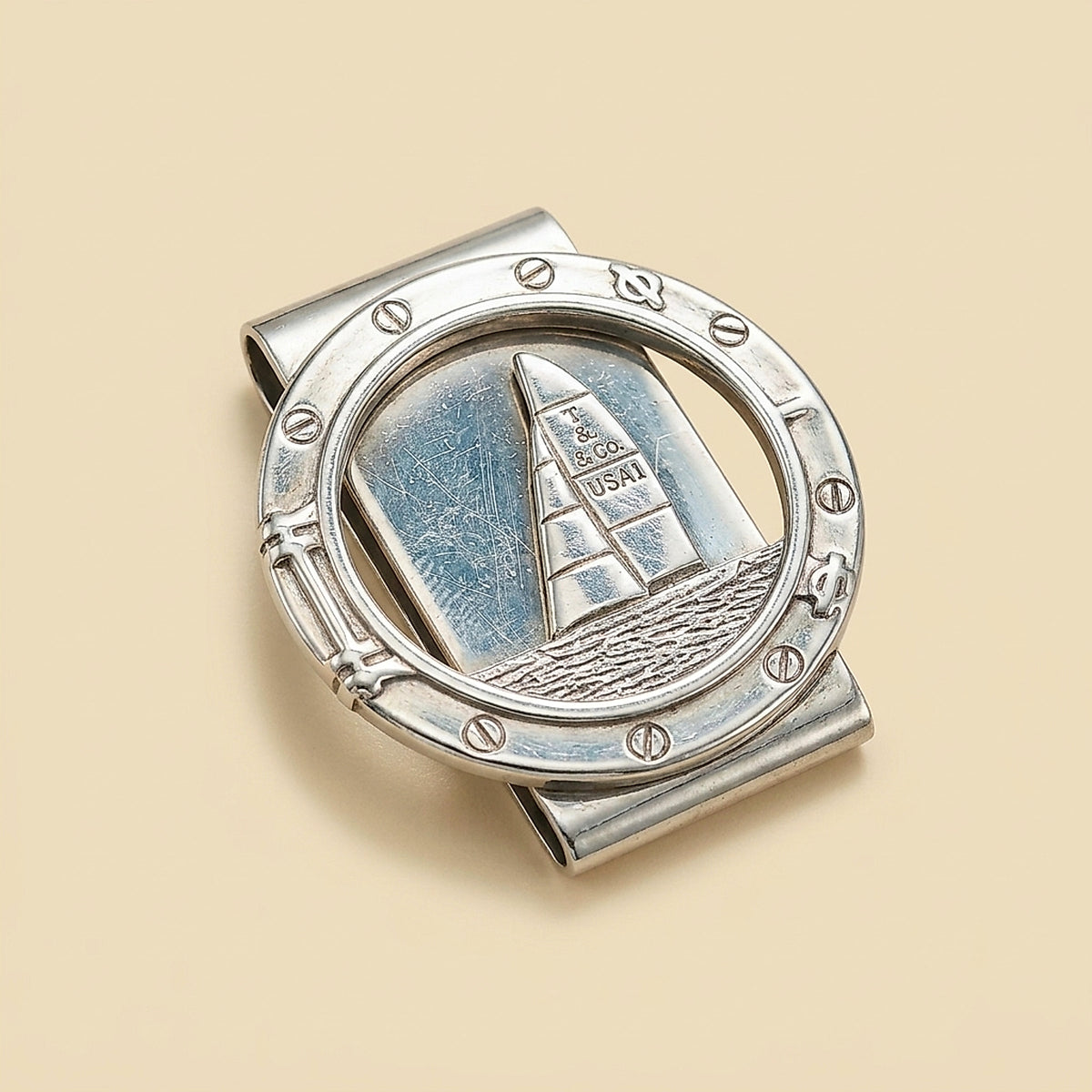 Vintage Tiffany & Co. Sterling Silver Sailboat Money Clip