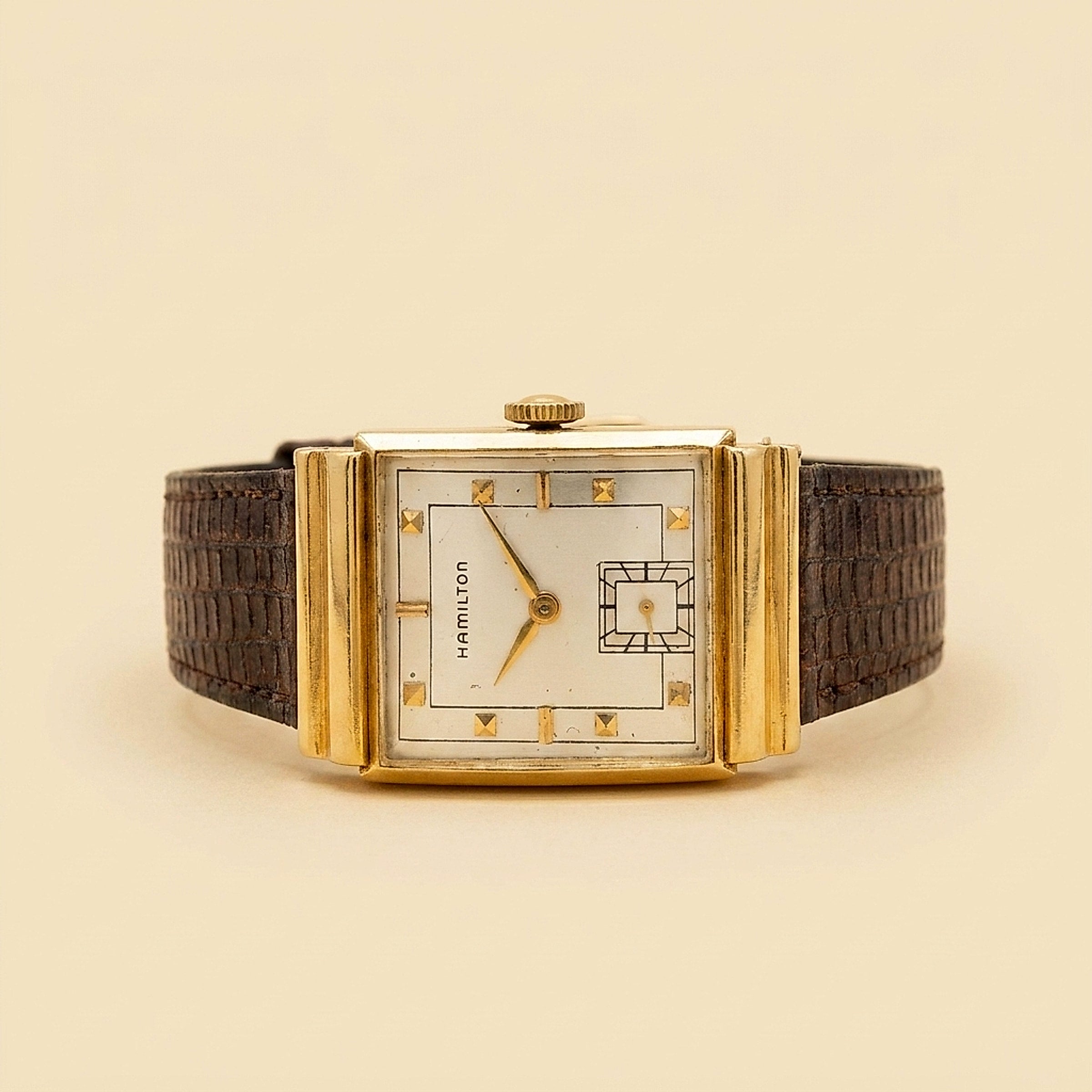 Hamilton 18K Yellow Gold 'Gordon' Mechanical Watch