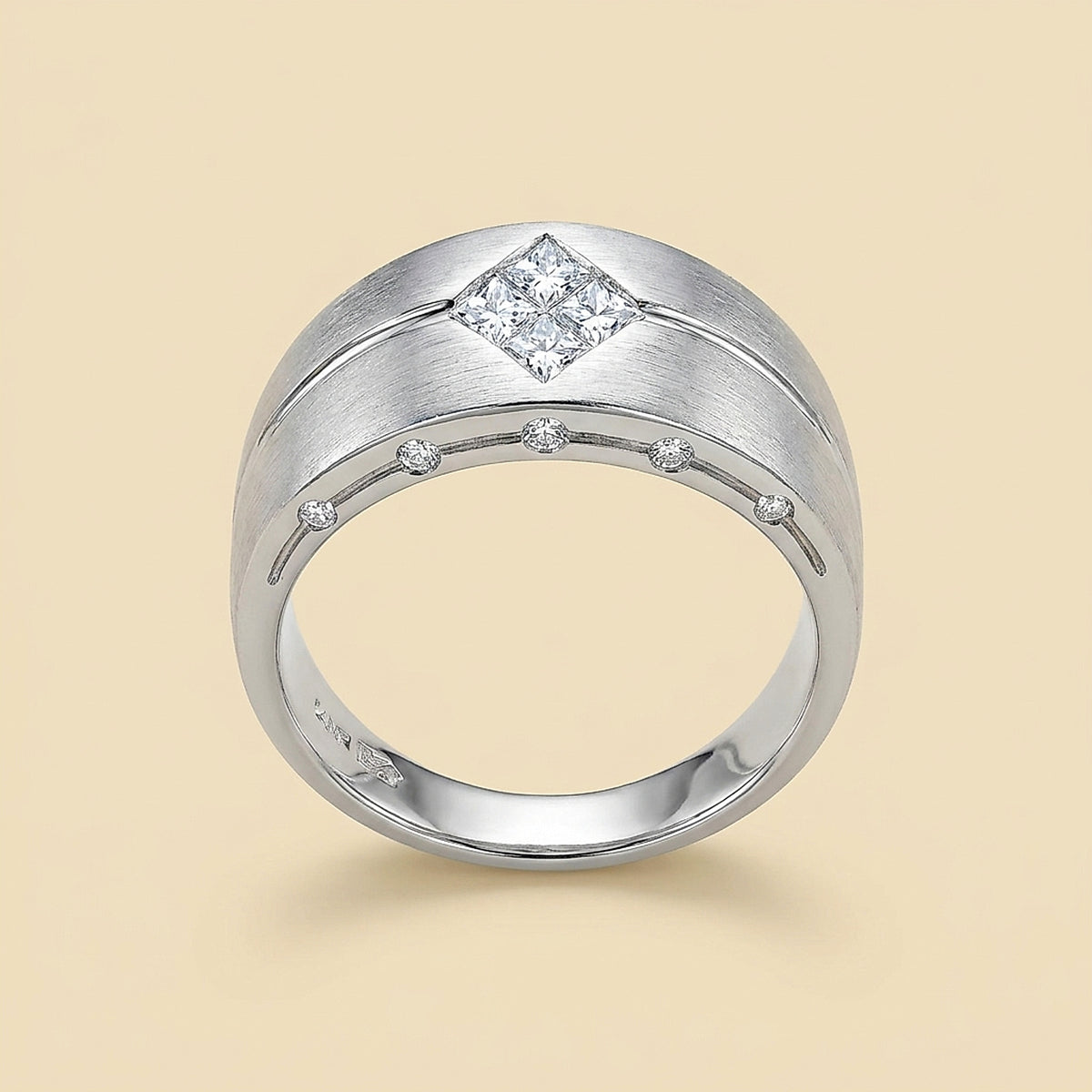 14K White Gold Diamond Ring