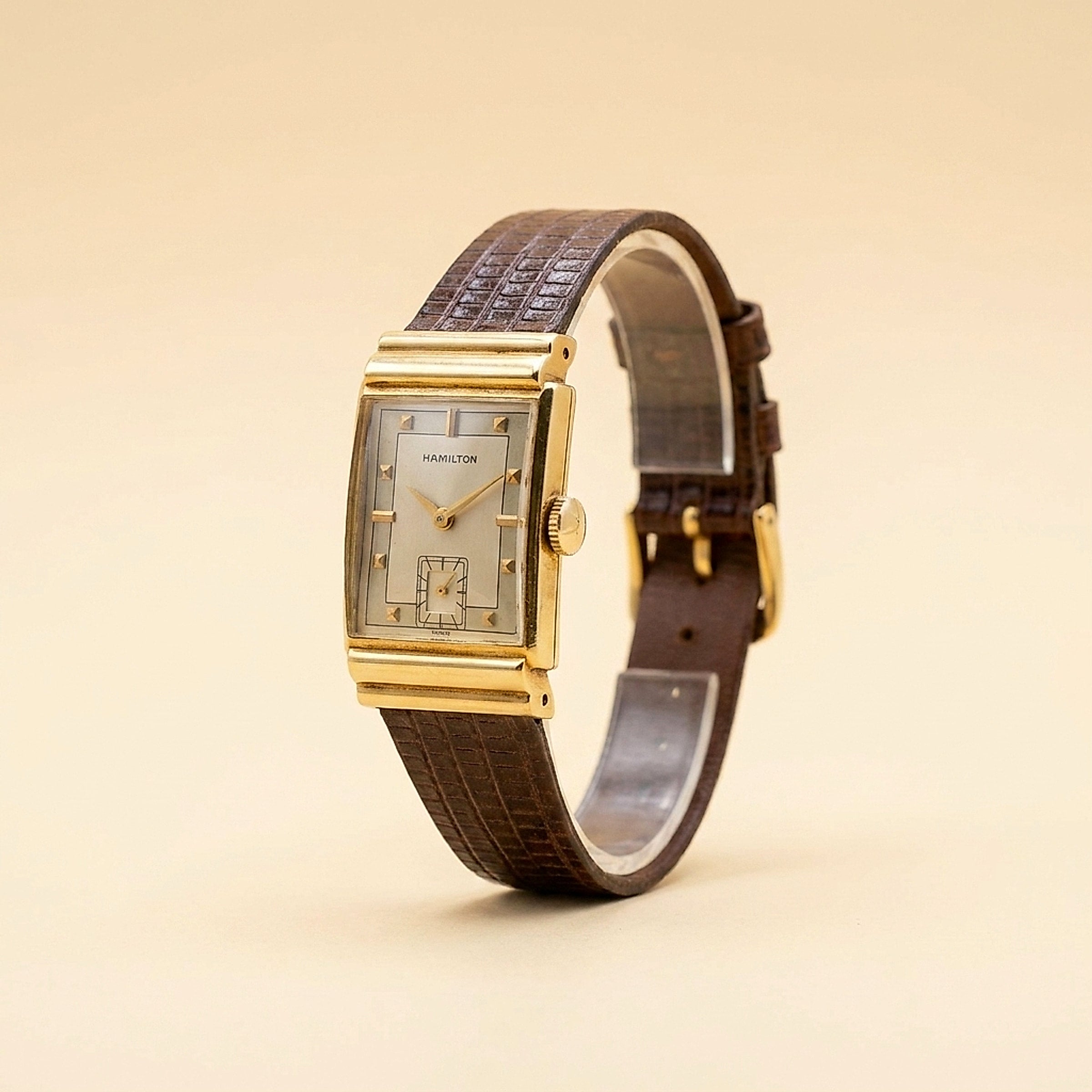 Hamilton 18K Yellow Gold 'Gordon' Mechanical Watch
