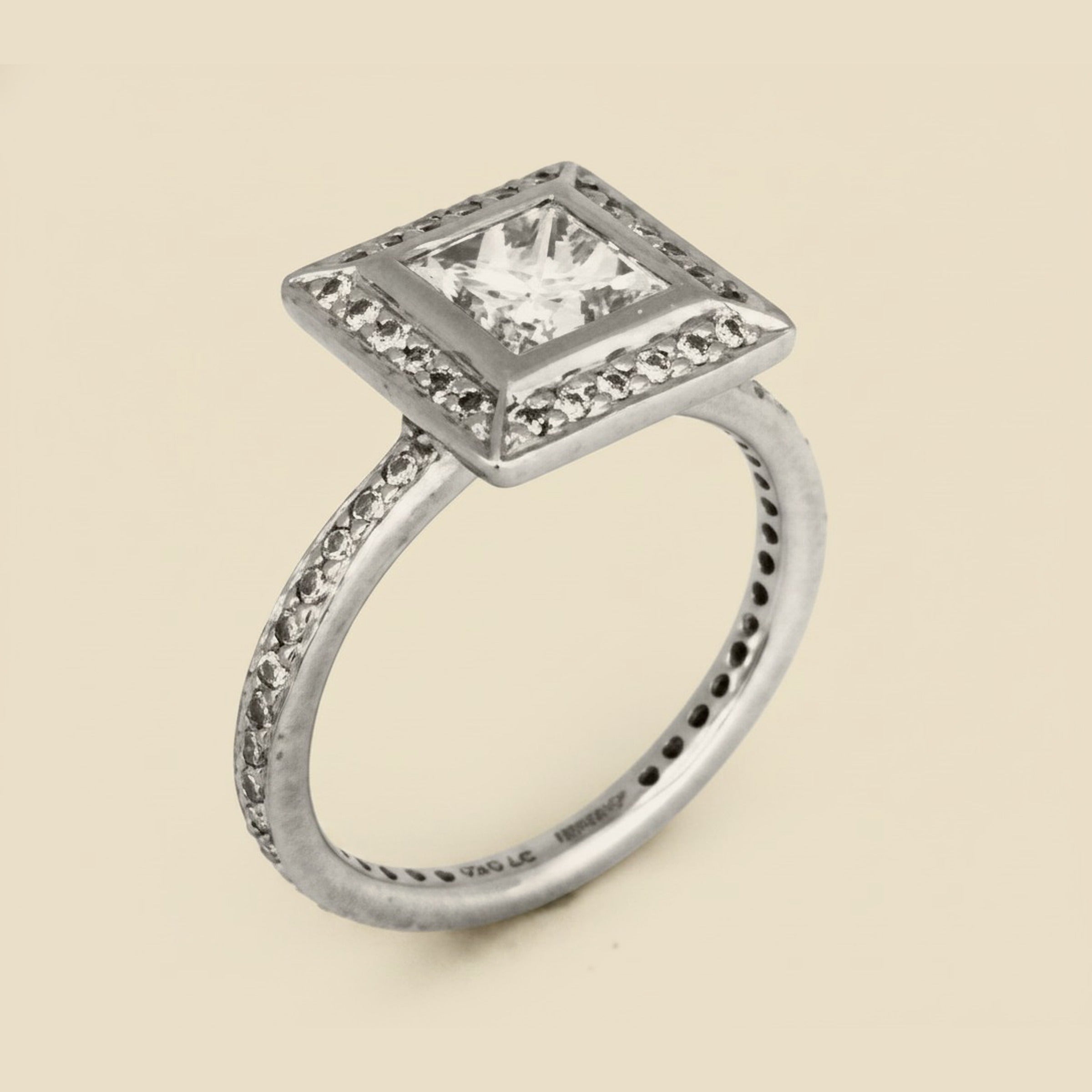 "Ritani" by Bailey, Banks and Biddle Platinum Diamond Engagement Ring
